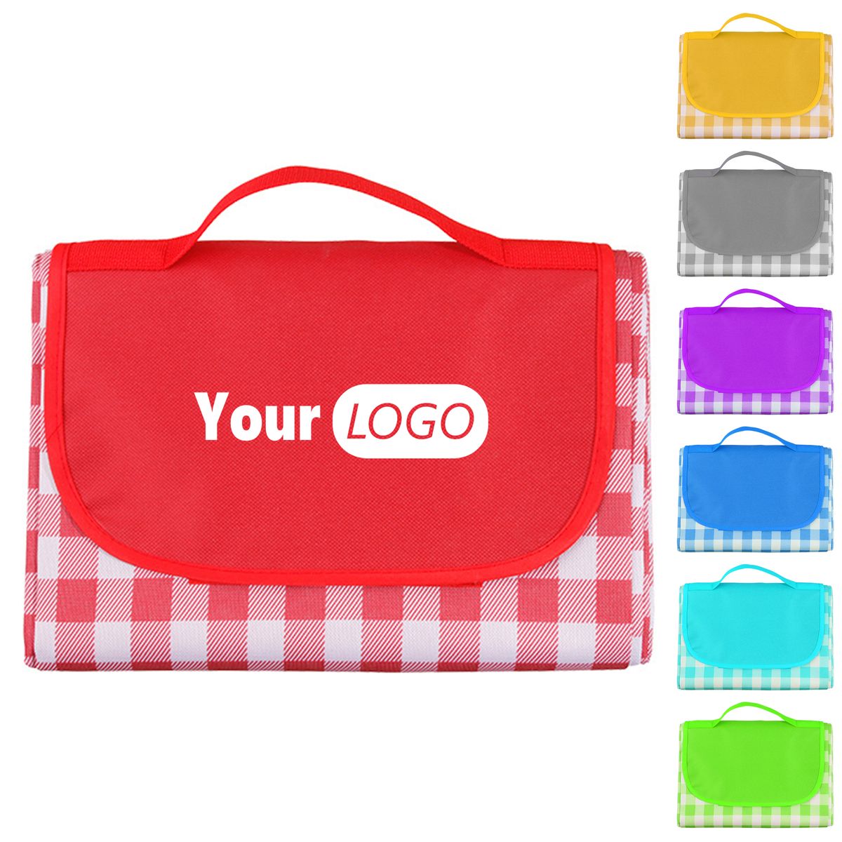 600D Polyester Vibrant Color Picnic Blankets For Outdoor Comfort (Moq 20)