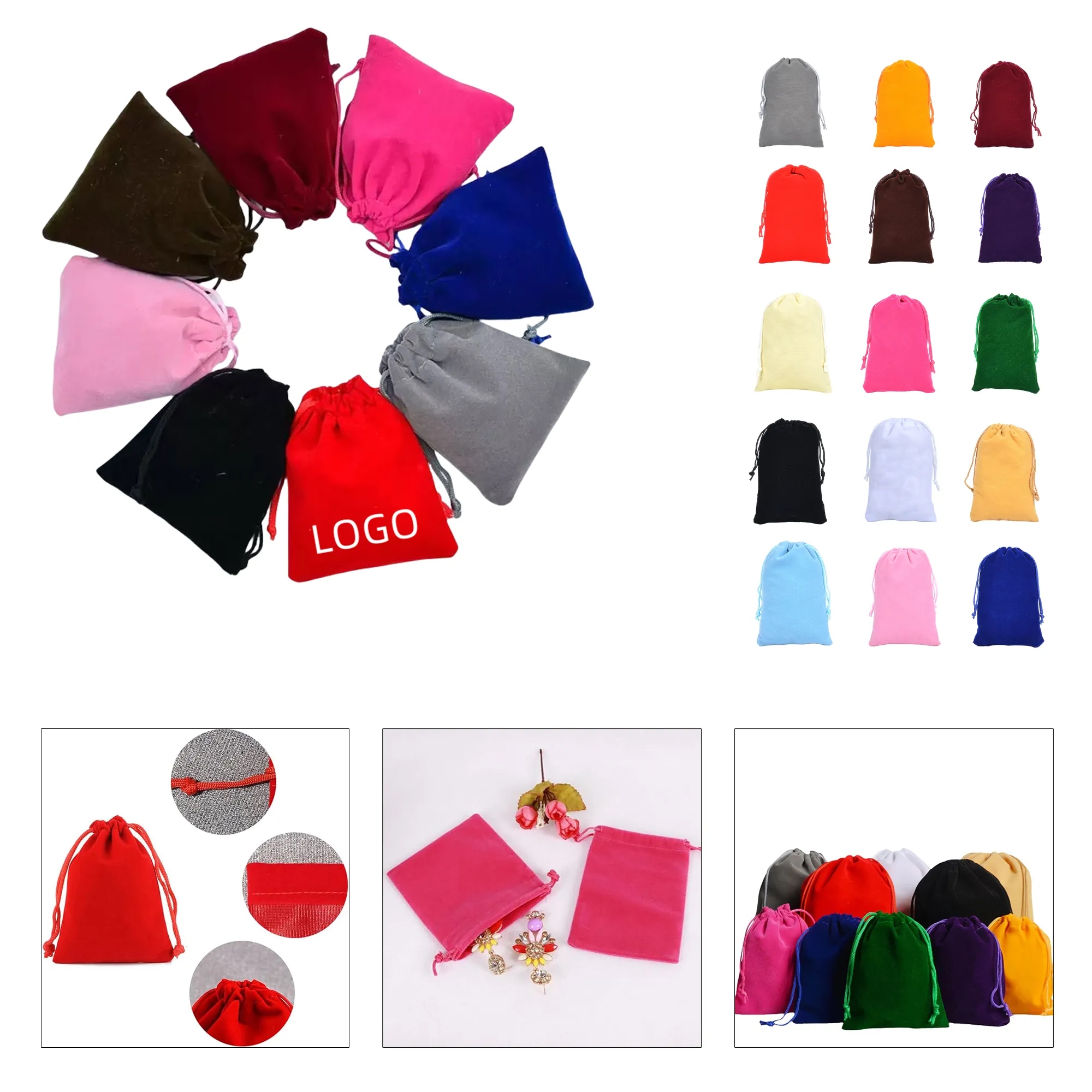 Velvet Drawstring Bags For Gift