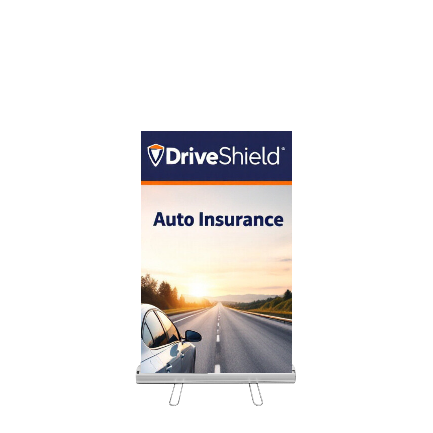 33”W x 48” Height Adjustable Retractable Banner