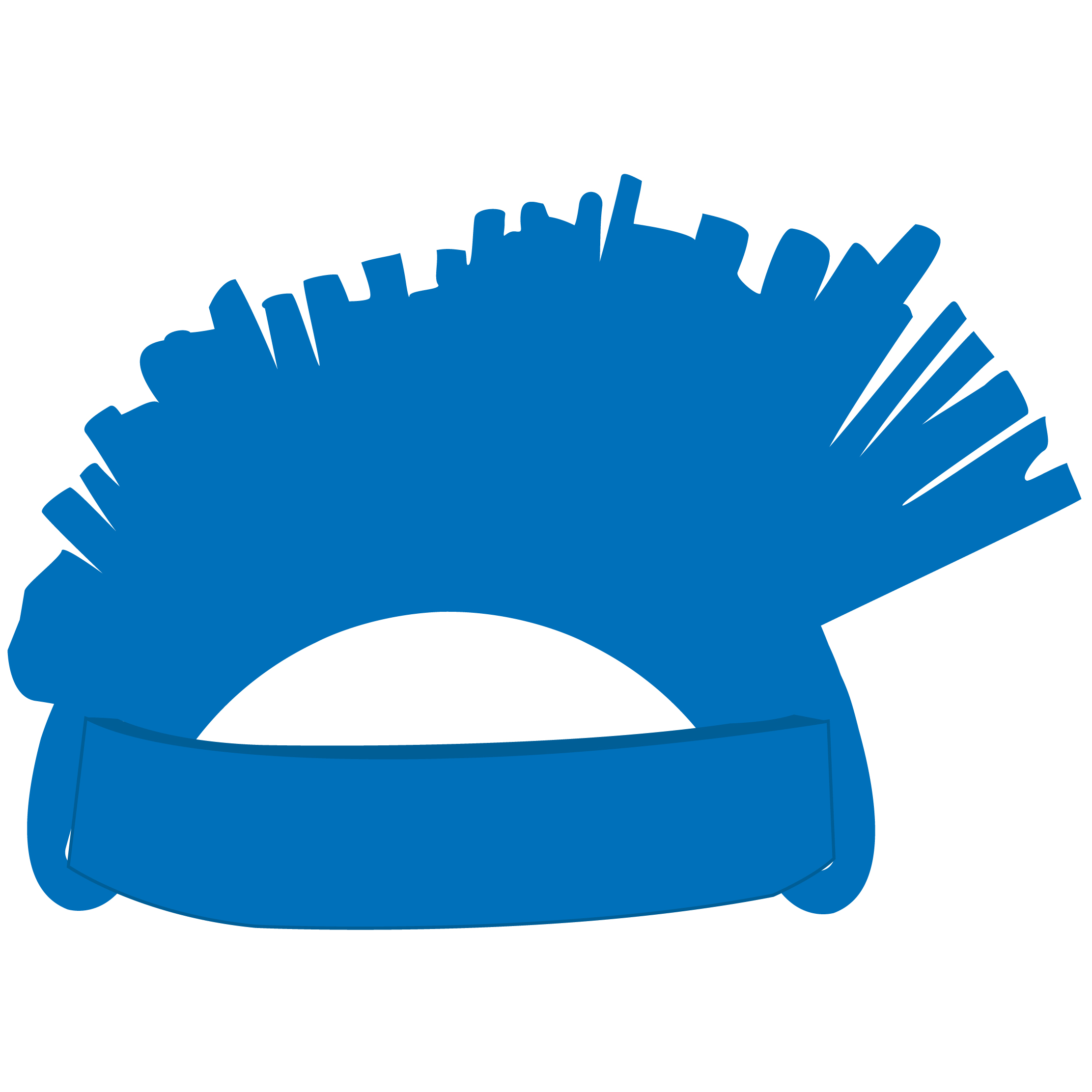 Foam Mohawk Hat 48