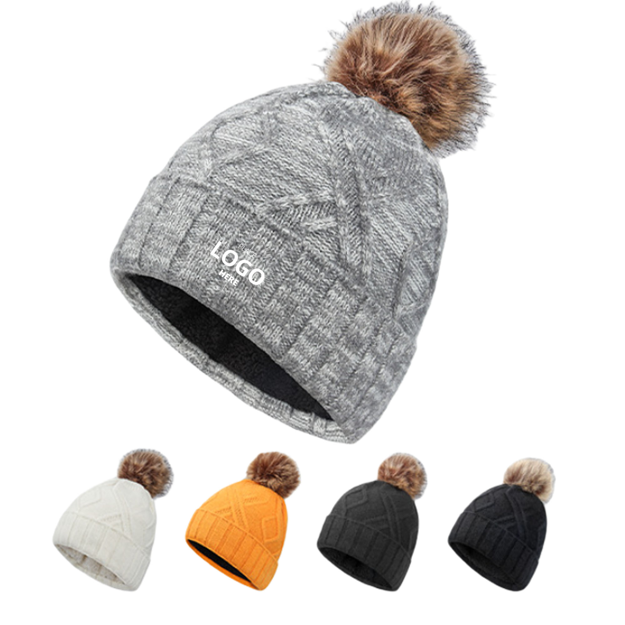 Winter Soft Knit Beanie Hat