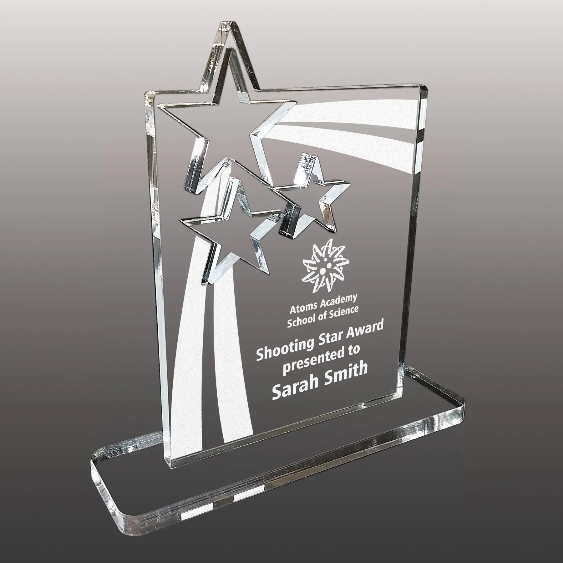 Acrylic Star Award - Laser Etched 3