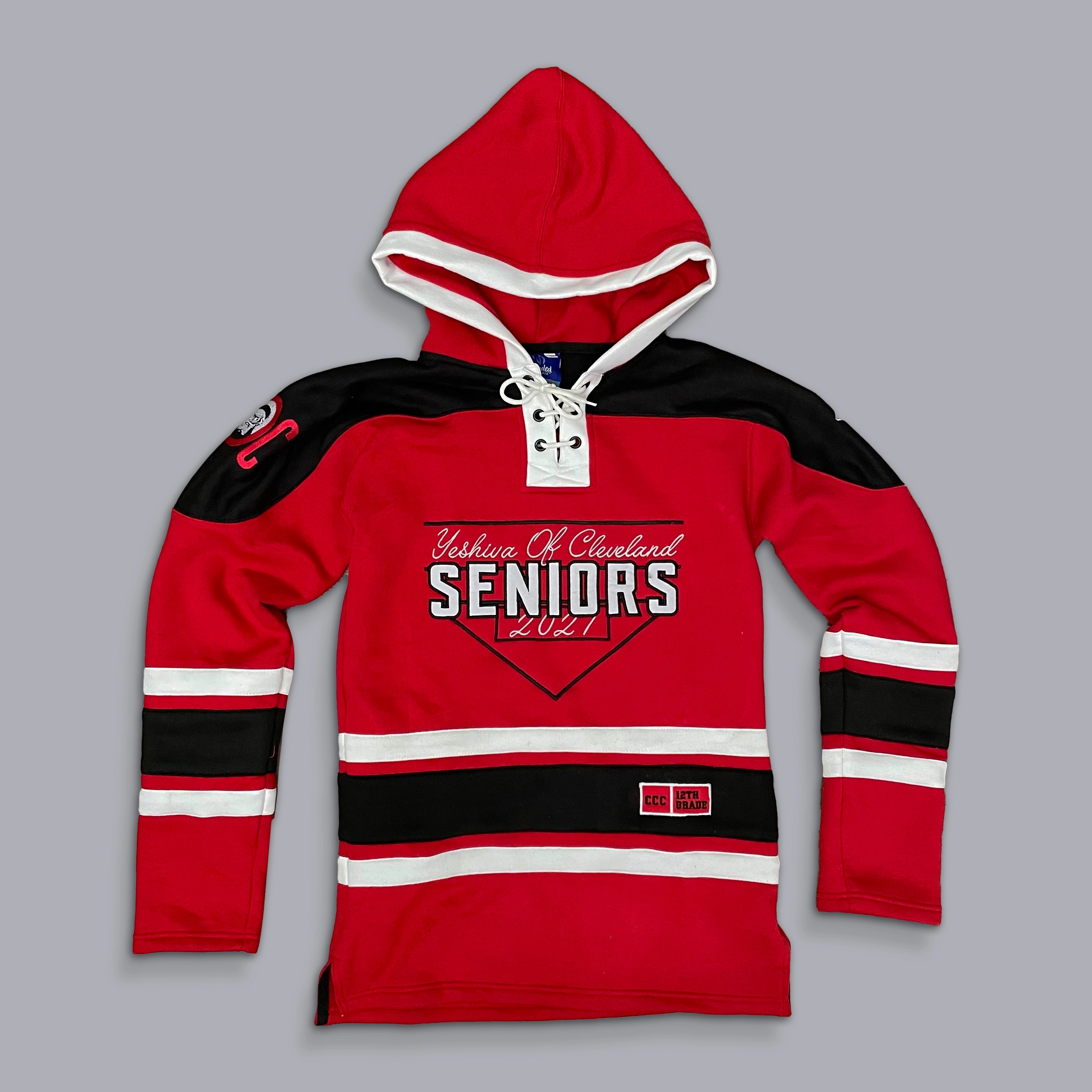 Custom Sewn Hockey Hoodie, custom hoodie or sweatshirt with logo imprint 19