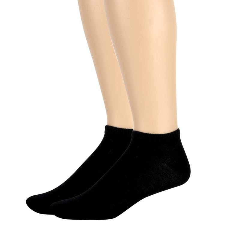 Men's Solid Ankle Socks - Black 100 Pairs 3