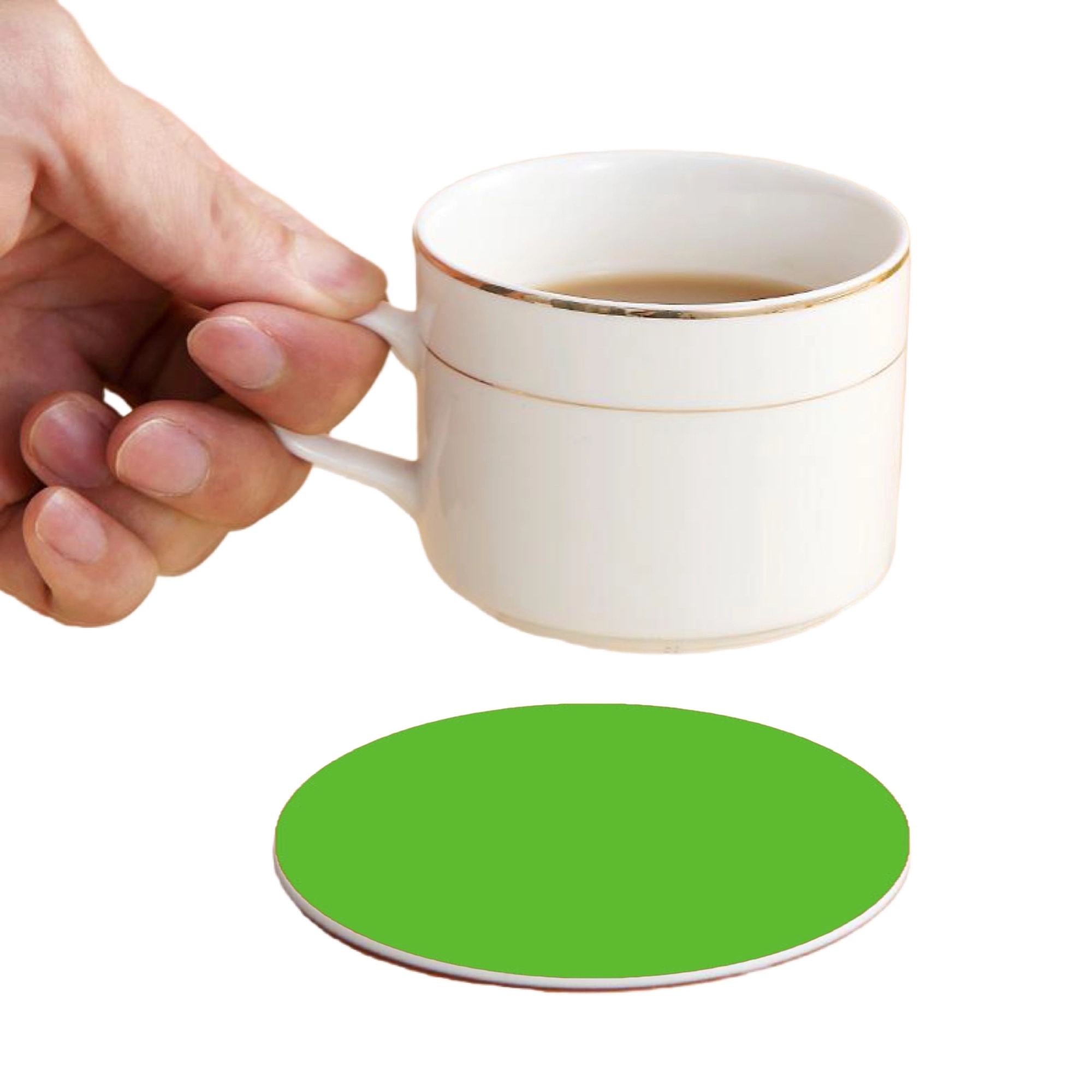 MOQ 50 Full Color PVC Round Coasters 32