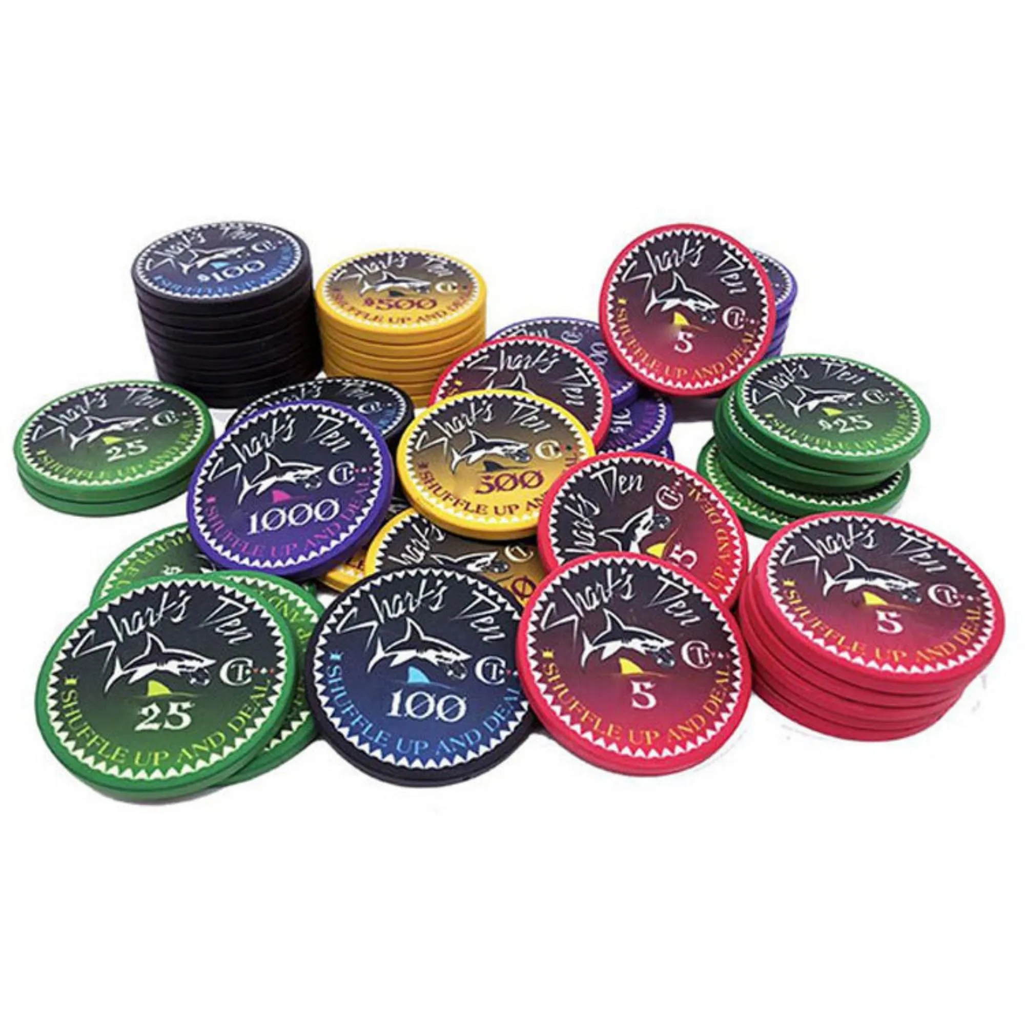 Custom Poker Ceramic Chips MOQ 100pcs 6
