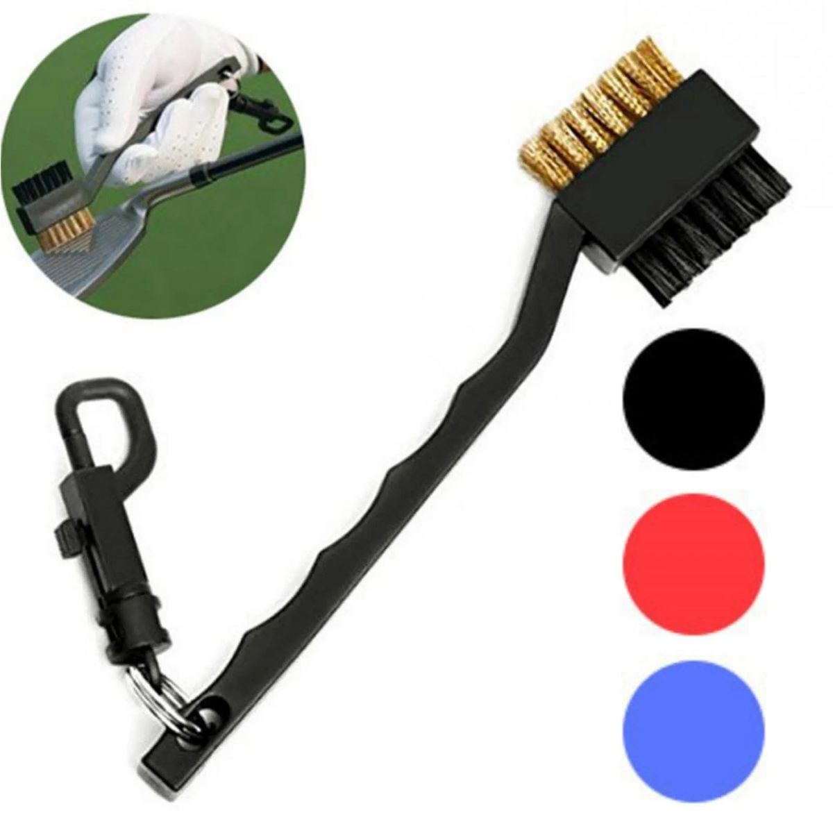 Nylon Steel Wire Golf Club Brush  MOQ 100PCS 4