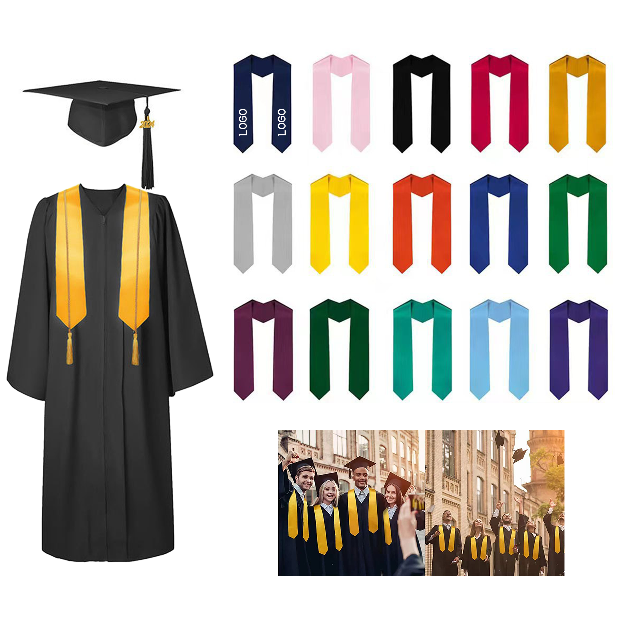 Unisex Graduation Stole Sash 6