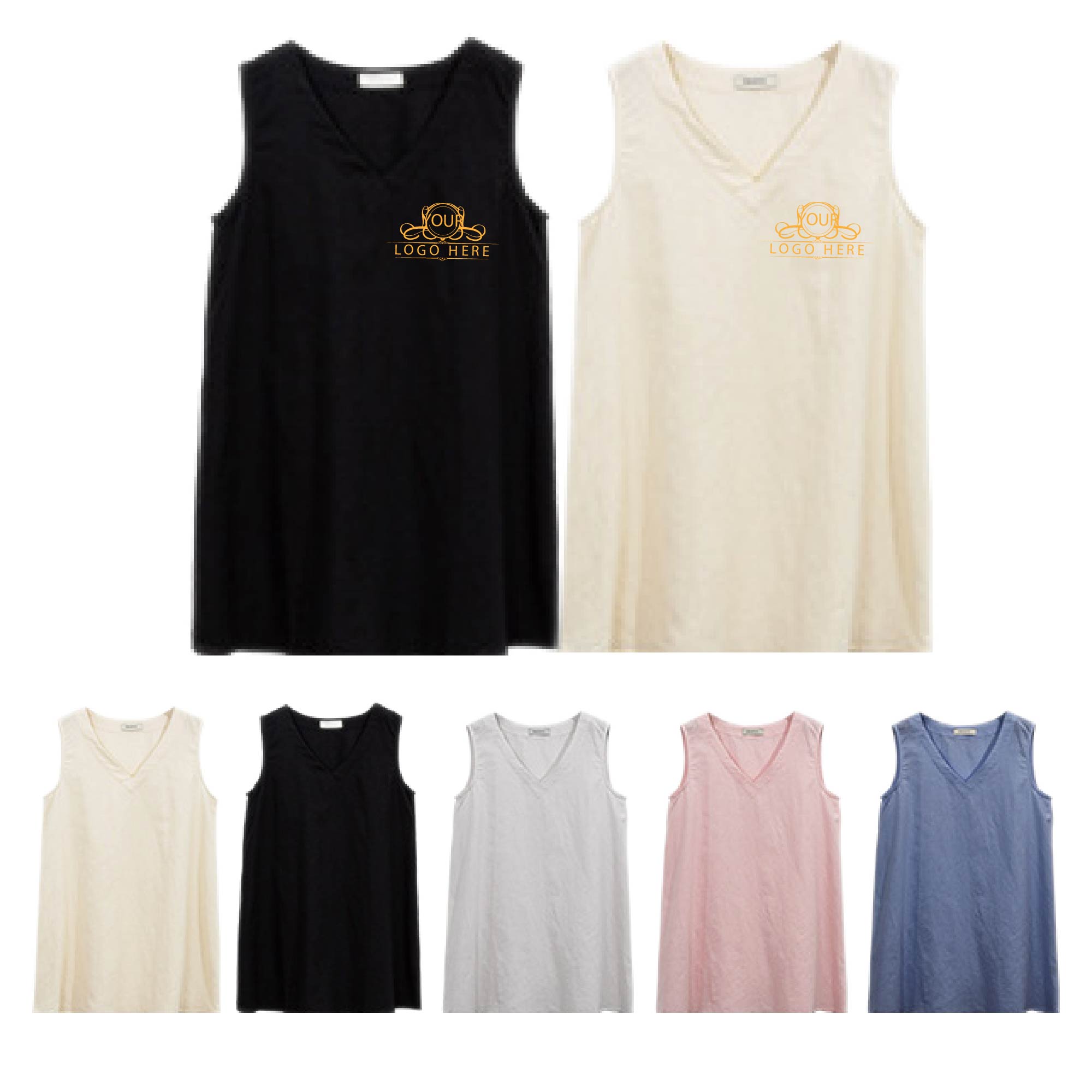 Women's Sleeveless Hooded Vest T-shirt