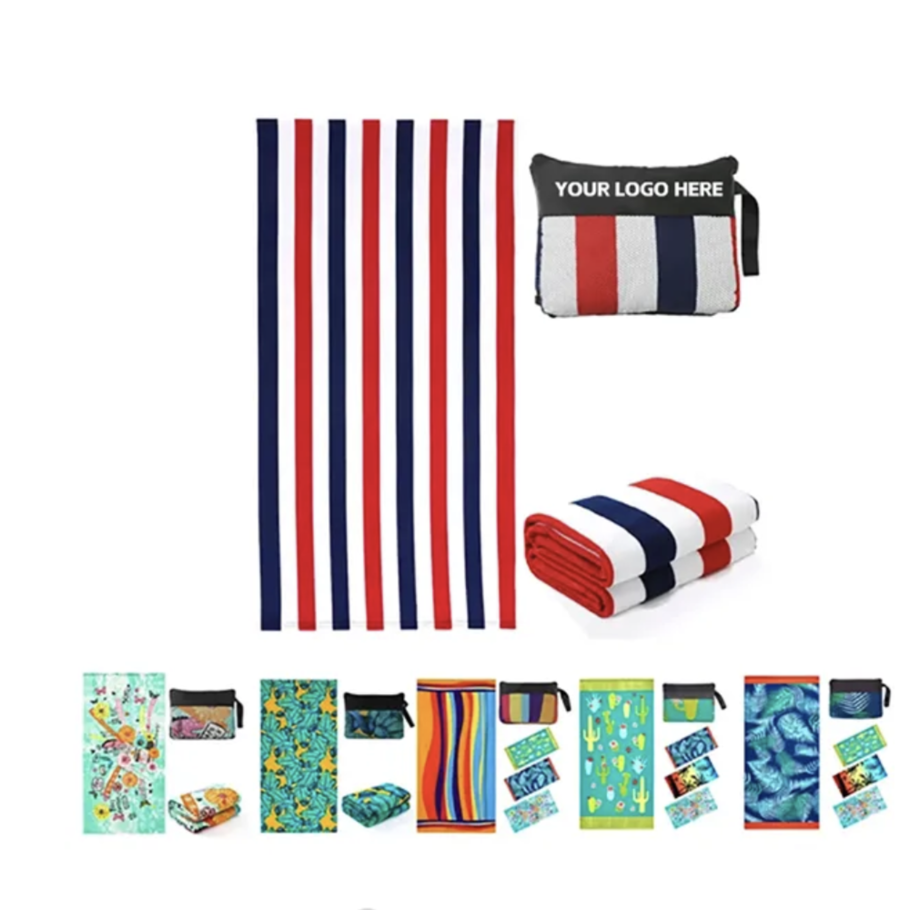 Beach Towel W/ Carry Bag