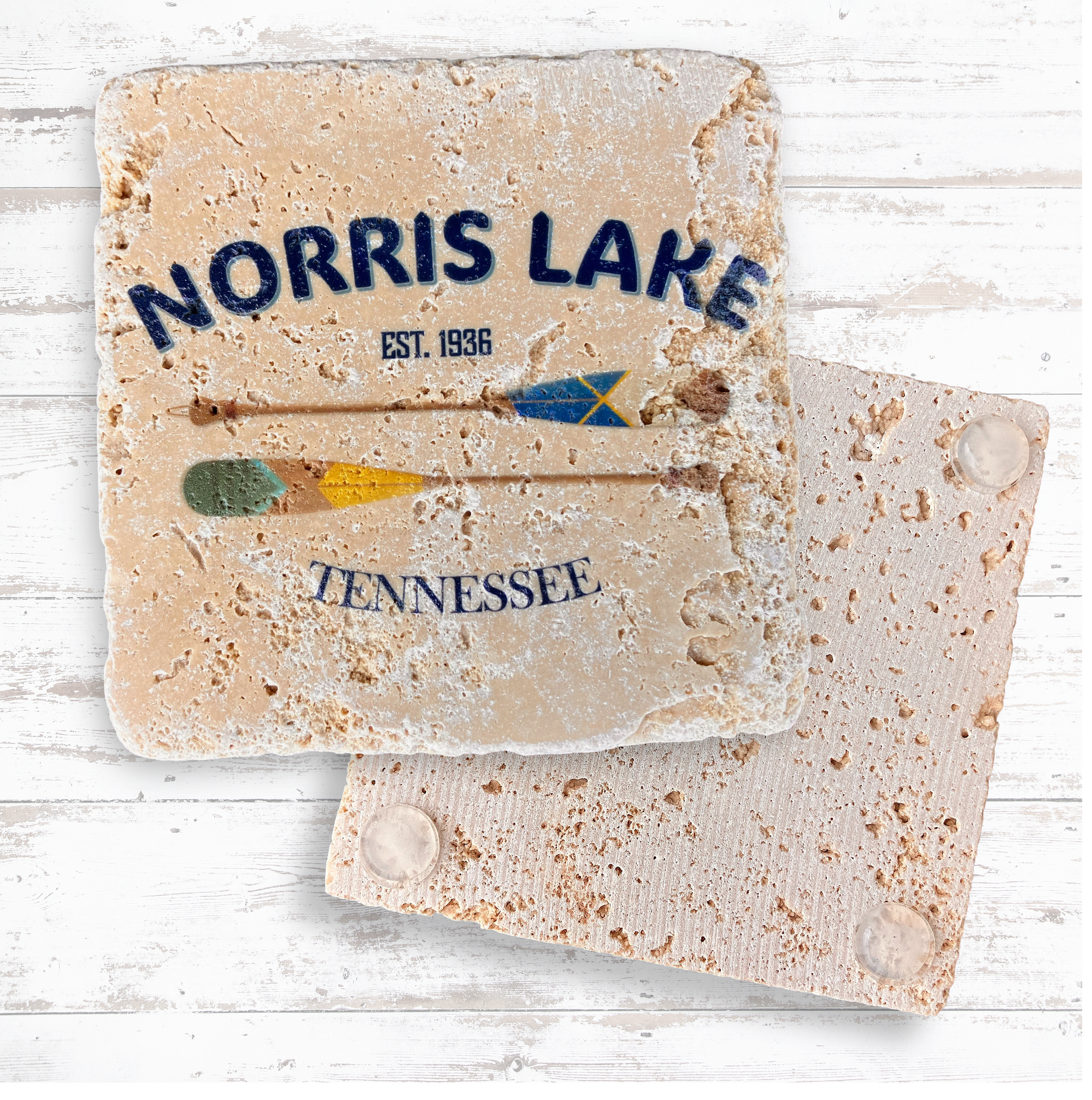 Tumbled Travertine Coaster 10