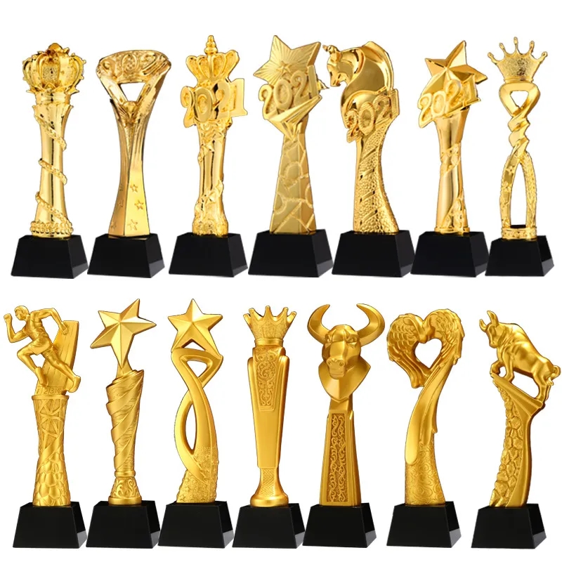 Resin Metal Medal Trophy Gold Color Coated