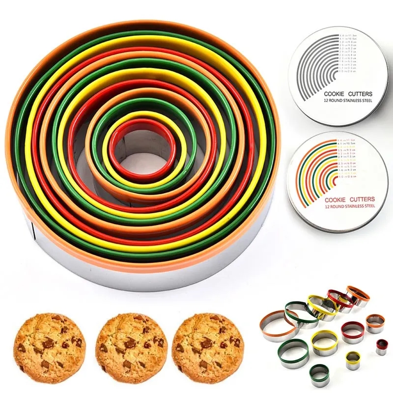 Round Cookie Biscuit Cutter Set
