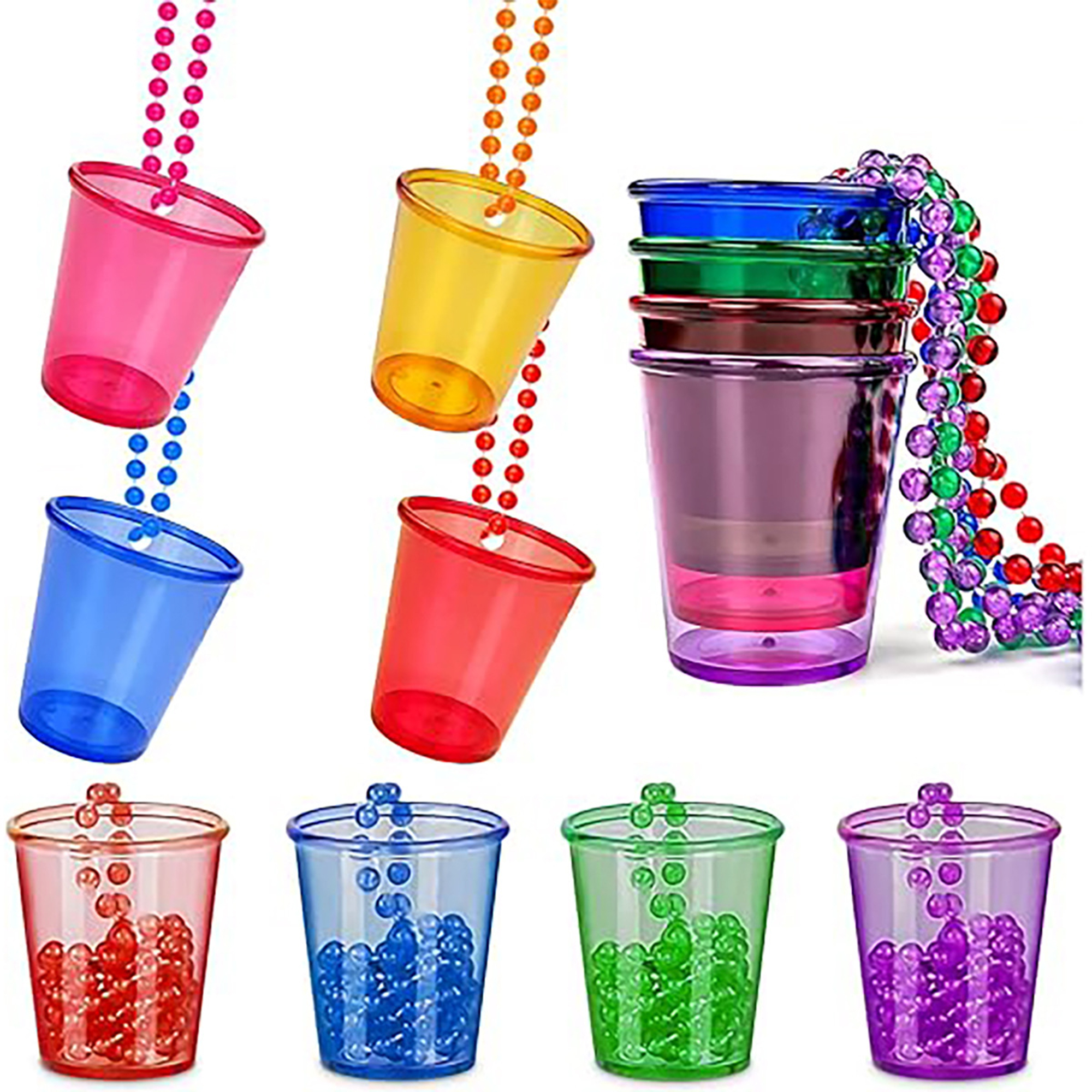 Colorful Plastic Party Bead Cups 11
