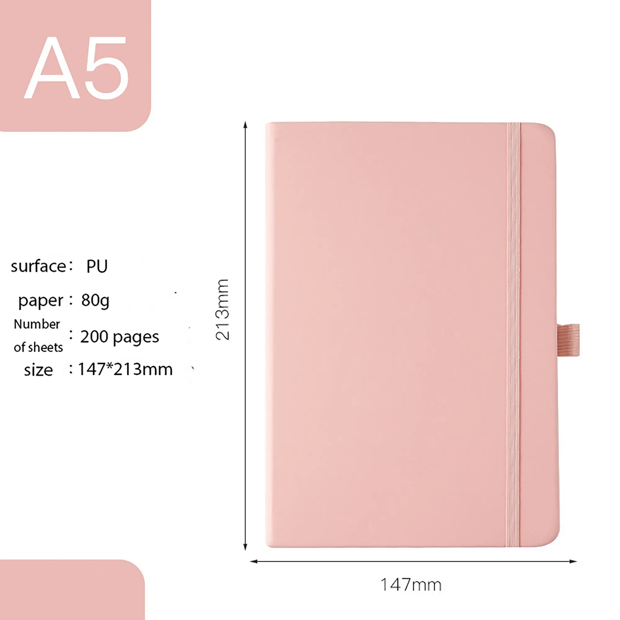 A5 Strap Notebook MOQ 50PCS 32