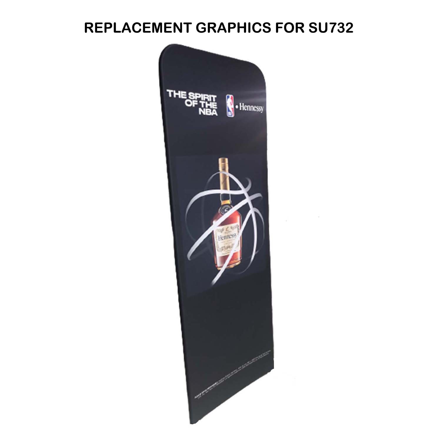 48Hr Quick Ship - Replacement Graphics Double Sided 3'W x 96"H EuroFit Tension Fabric Slip on Cover 9