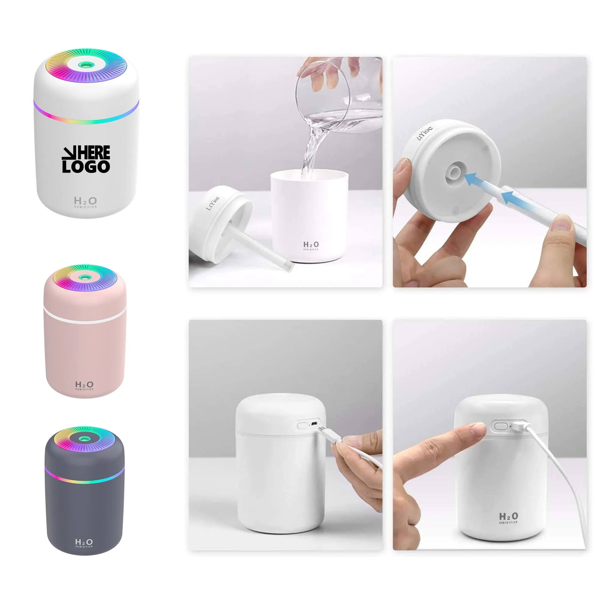 Desktop Home Car Air Humidifier And Purifier 4