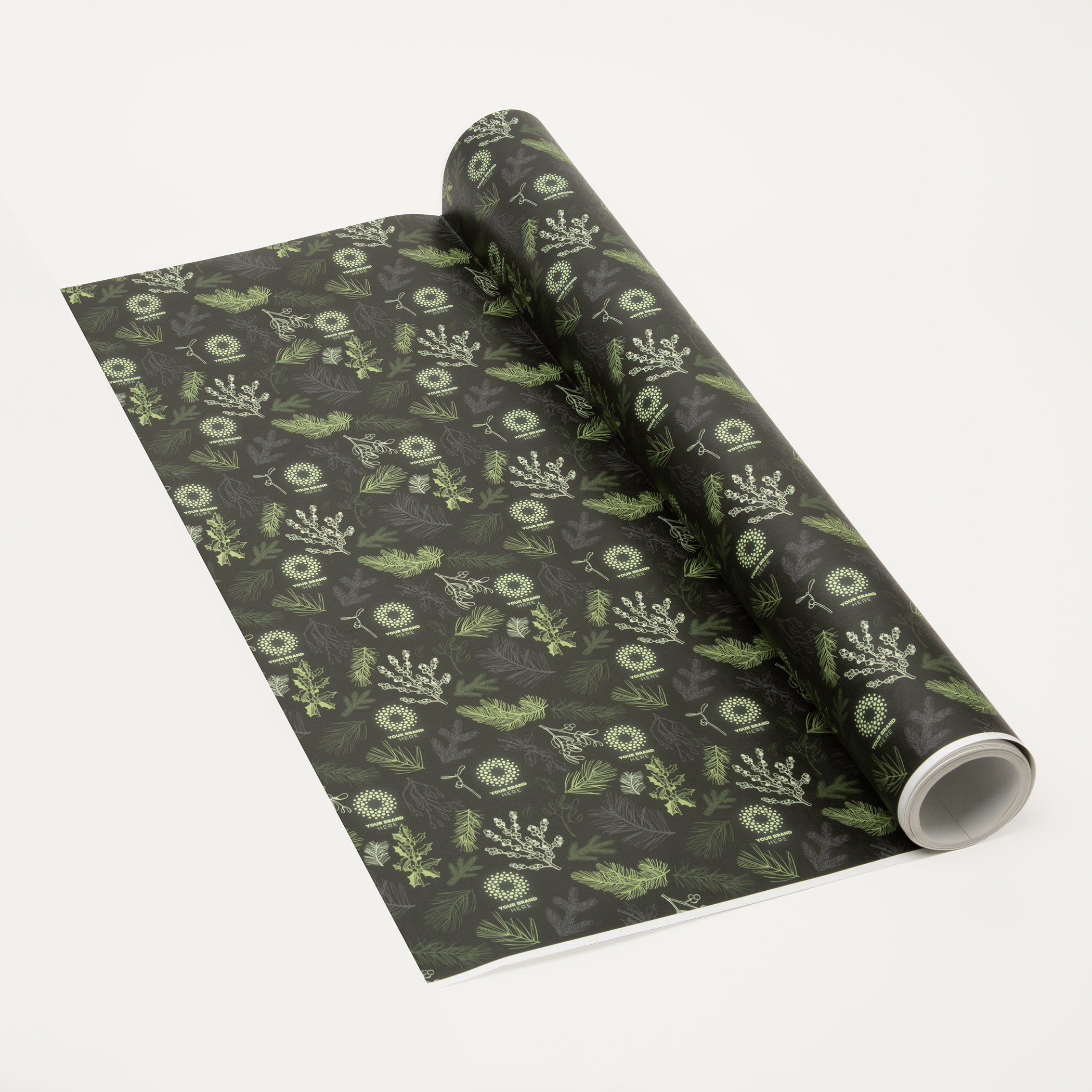 Full Color Custom White Wrapping Paper 25' Roll 10