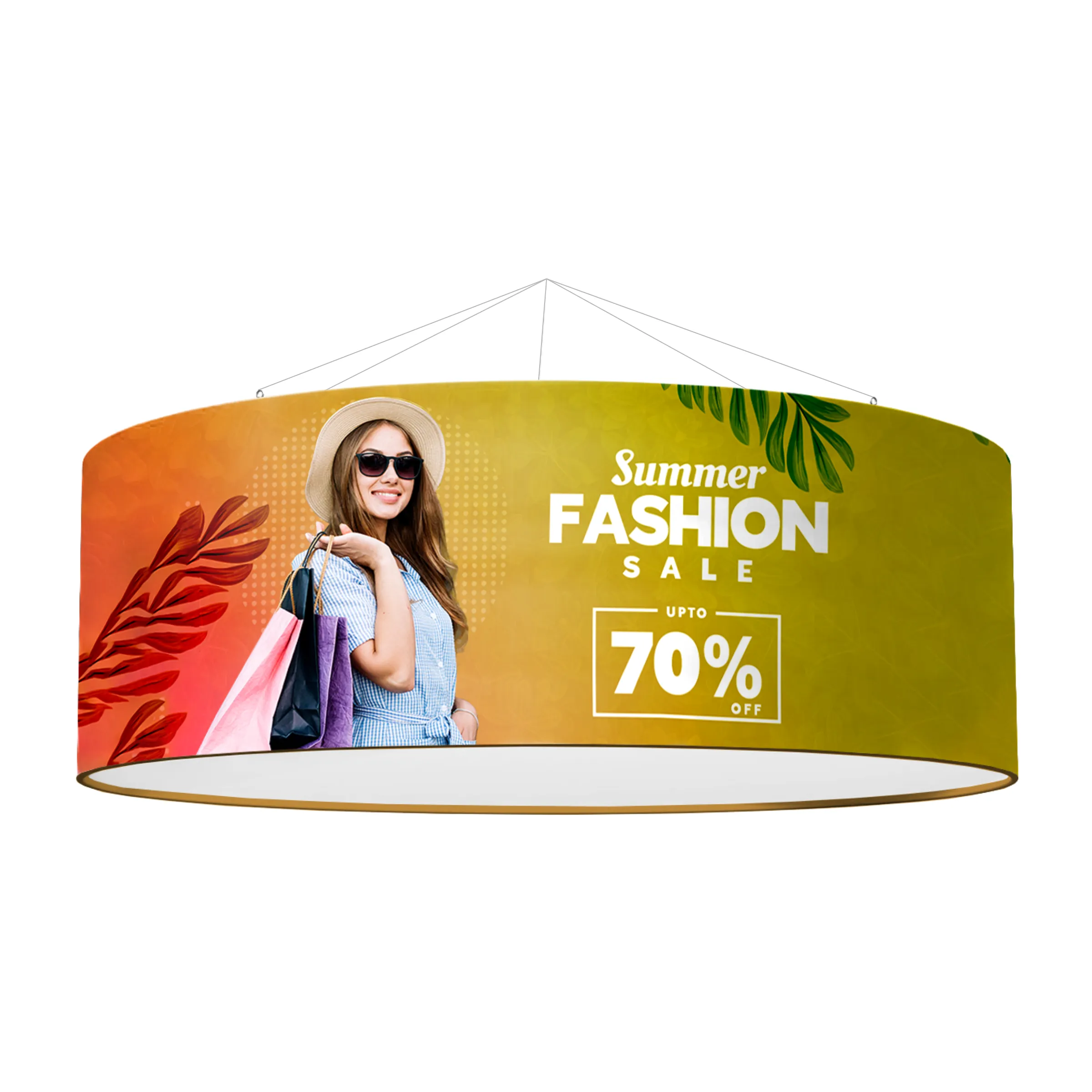 10' Circular Hanging Banner Kit (Hardware + Banner)