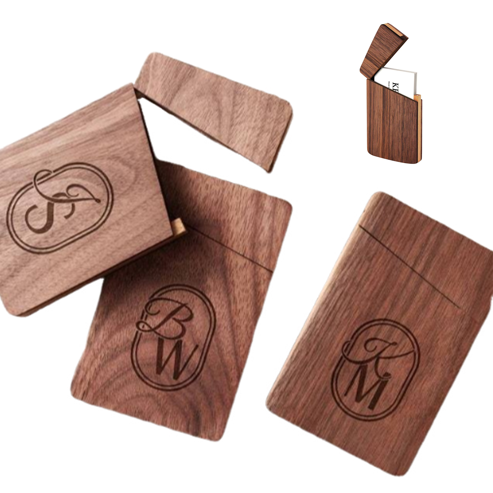 Wooden Name Card Organizer 3