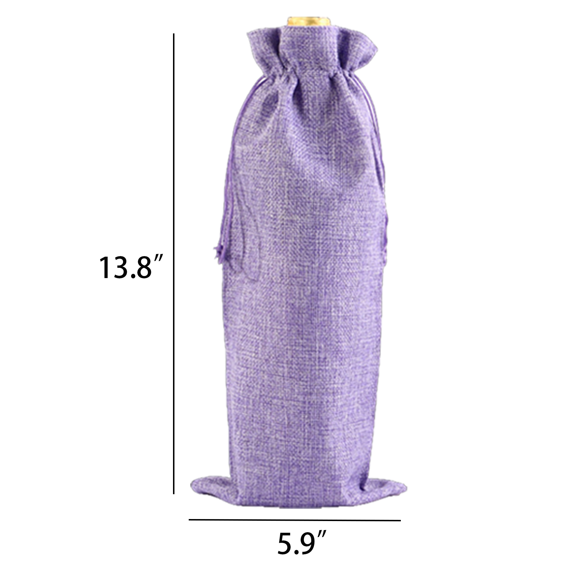 Holiday Wine Bag with Drawstring 9
