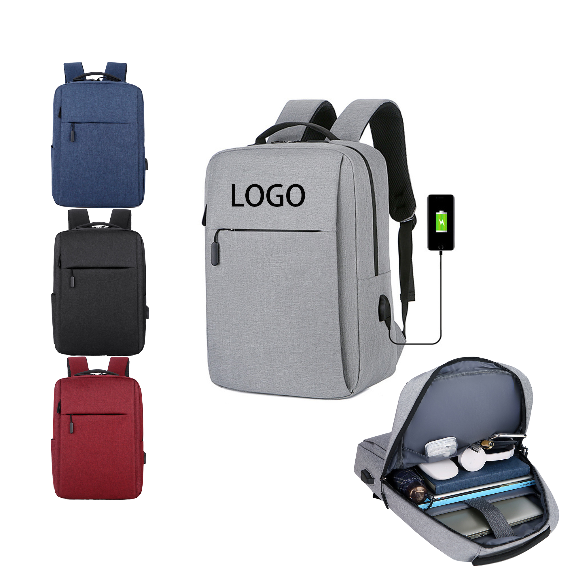 UrbanGear Durable Laptop Backpack with USB Port 4