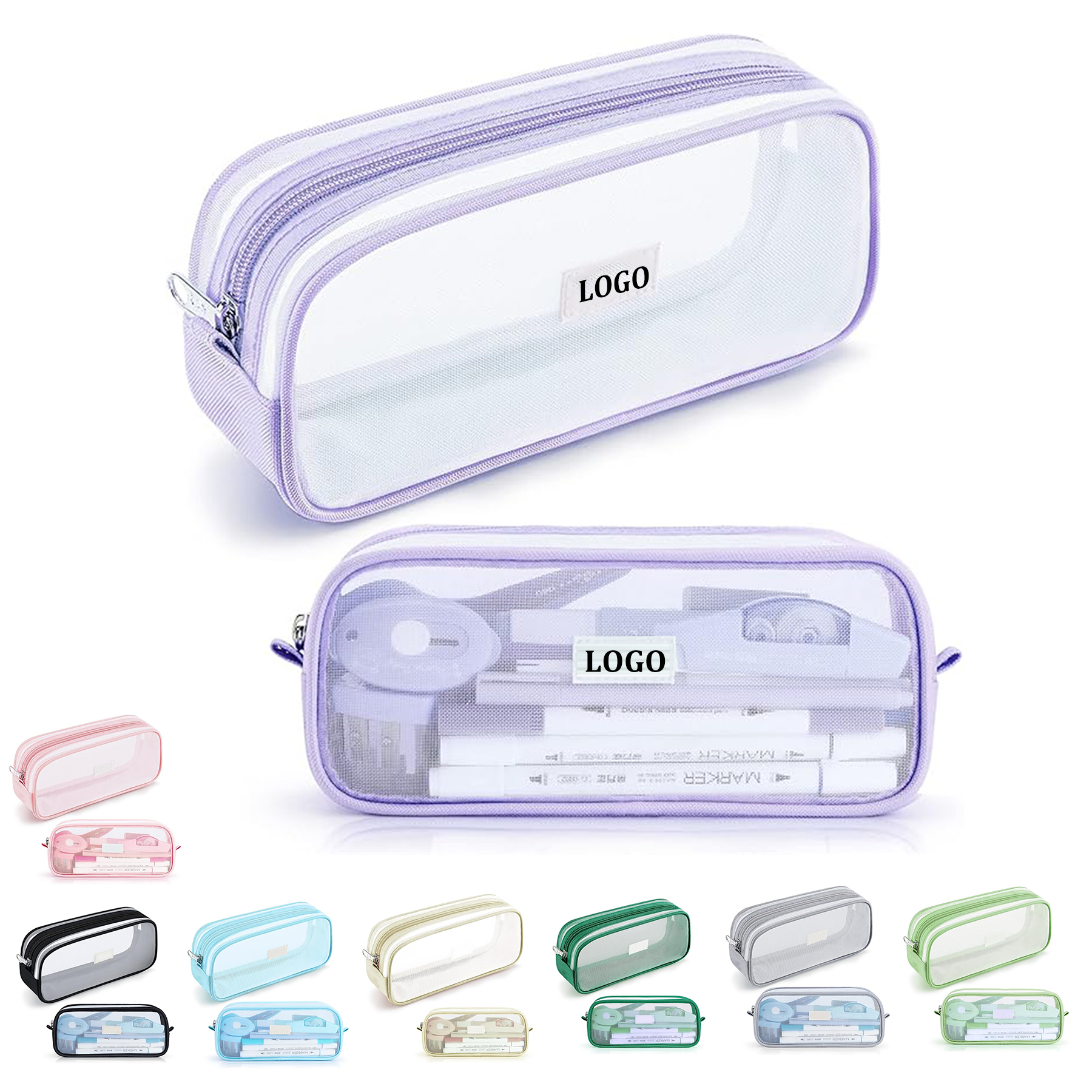 Grid Mesh Pencil Case 22