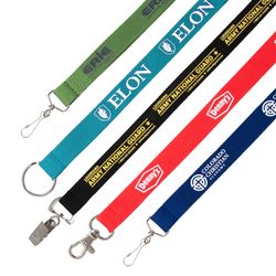3/4" Flat Polyester Lanyard - 3 Day Rush Production