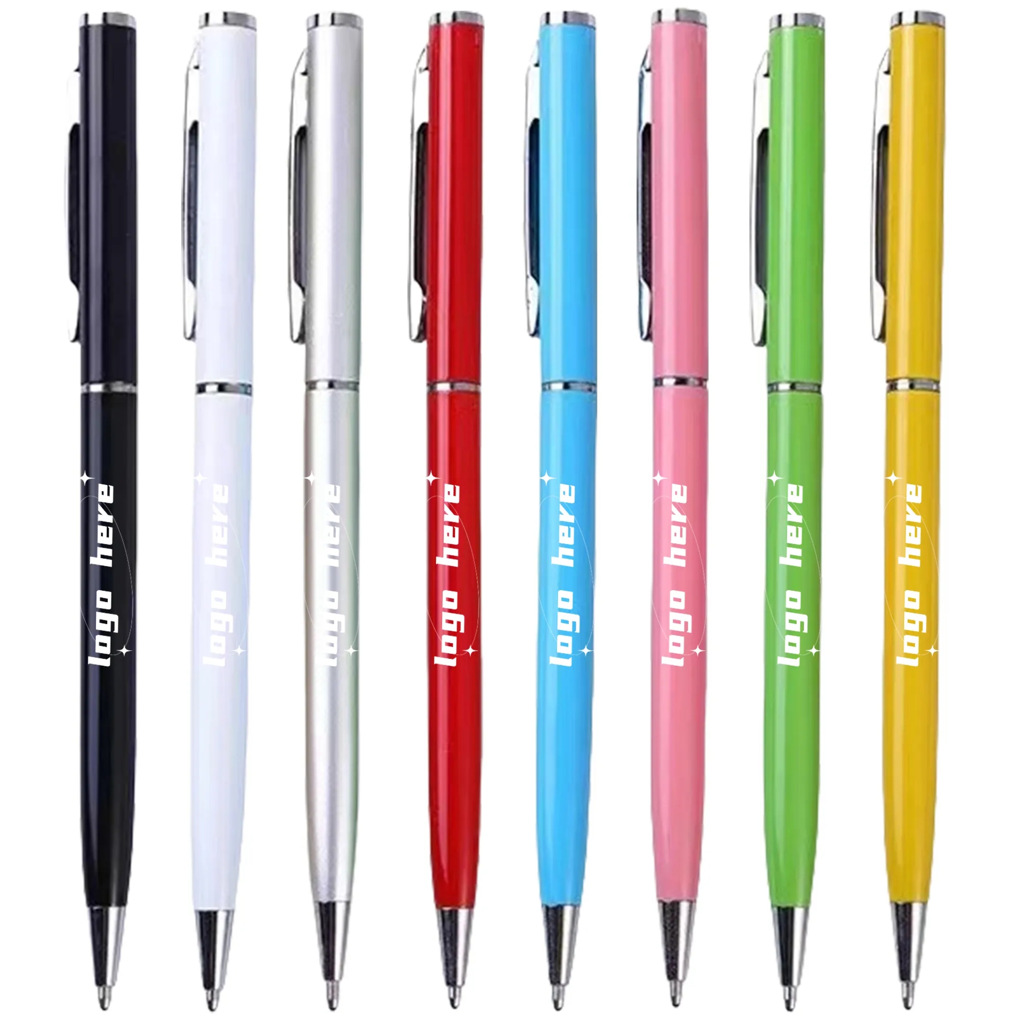 Metallic Slim Twist Action Pen MOQ100 4