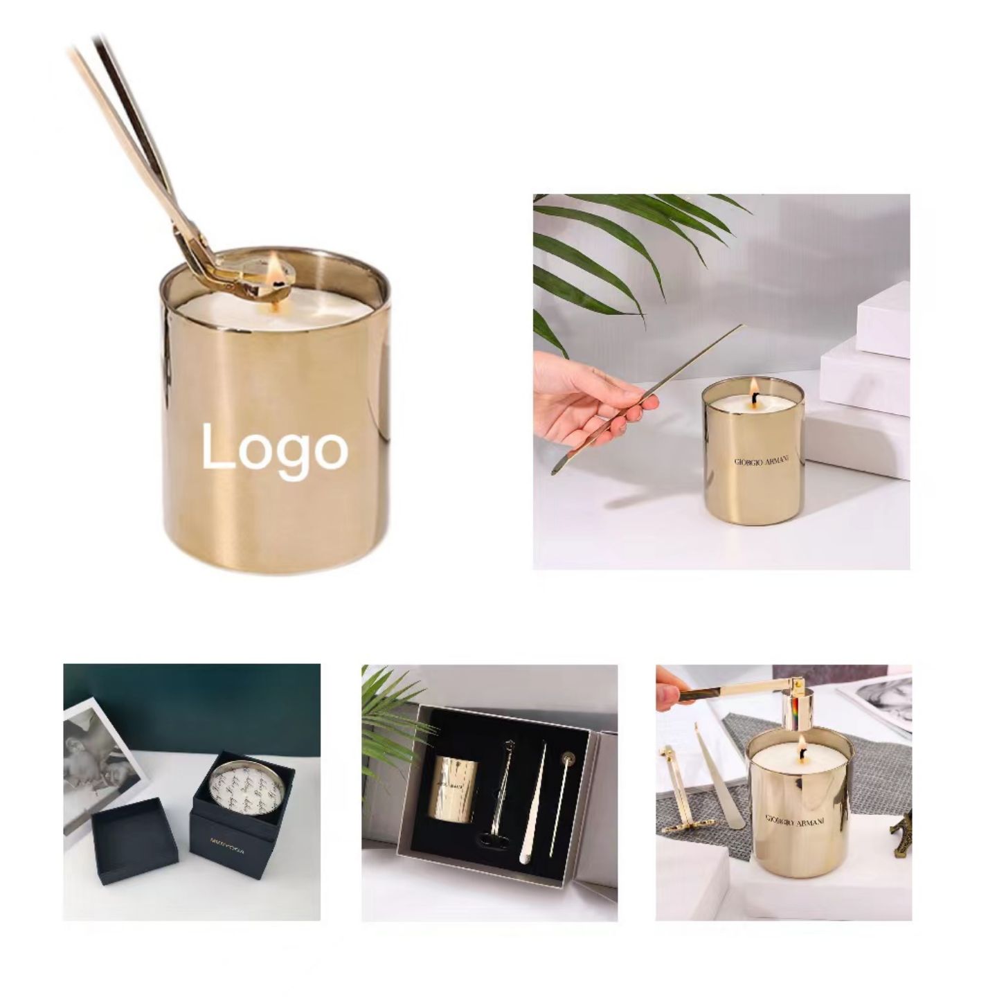 Gold Aromatherapy Scented Candles