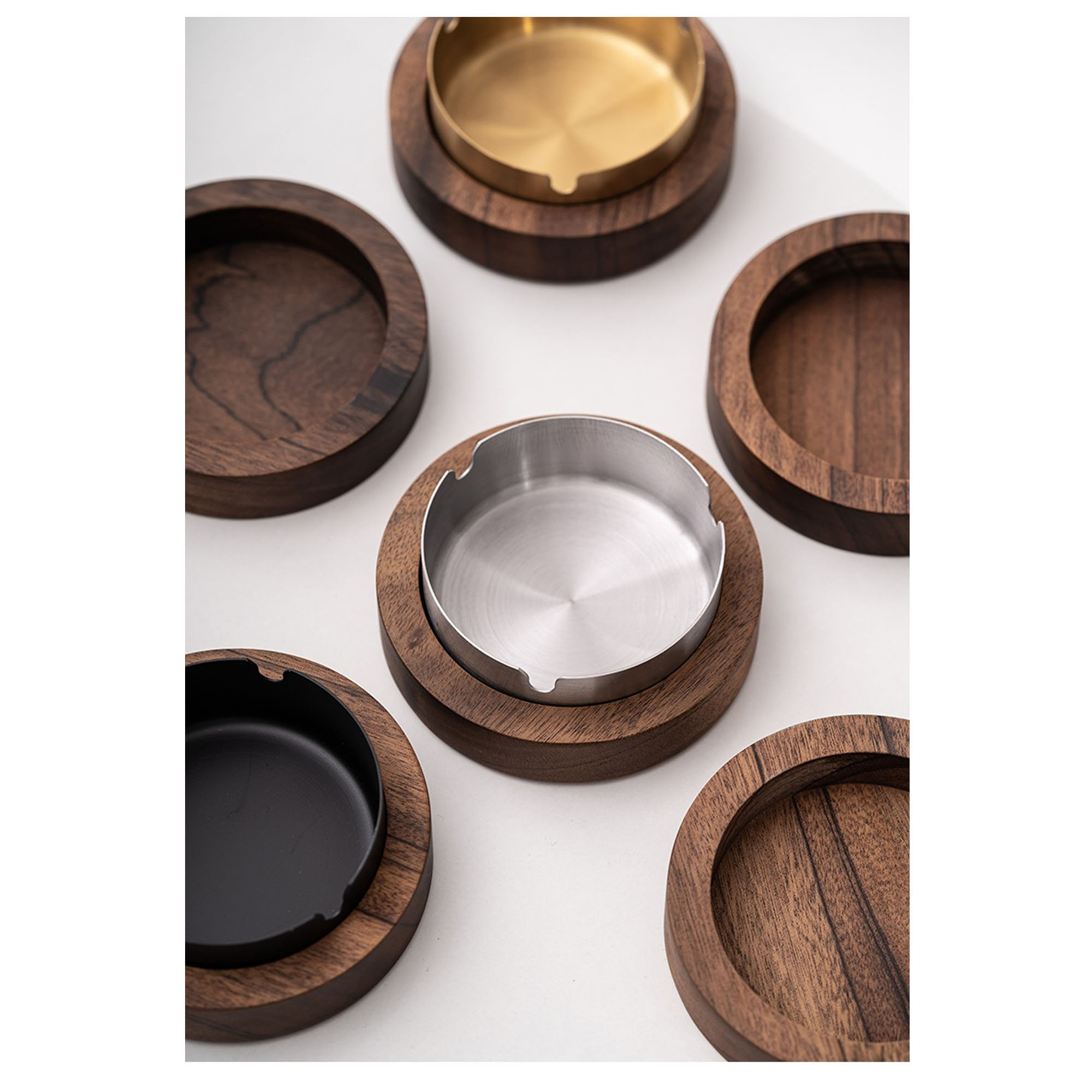 Walnut Creative Home Living Room With Covered Ashtray 11