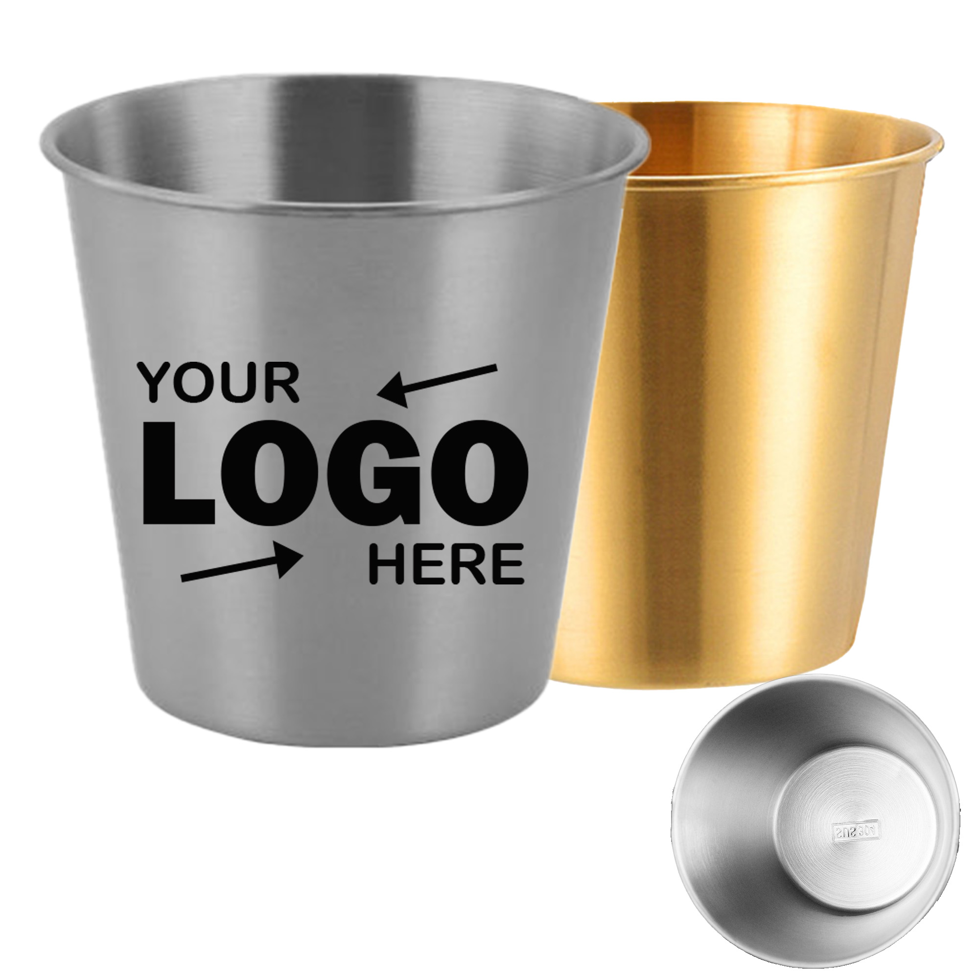 304 Stainless Steel Large Capacity Metal Ice Bucket 2
