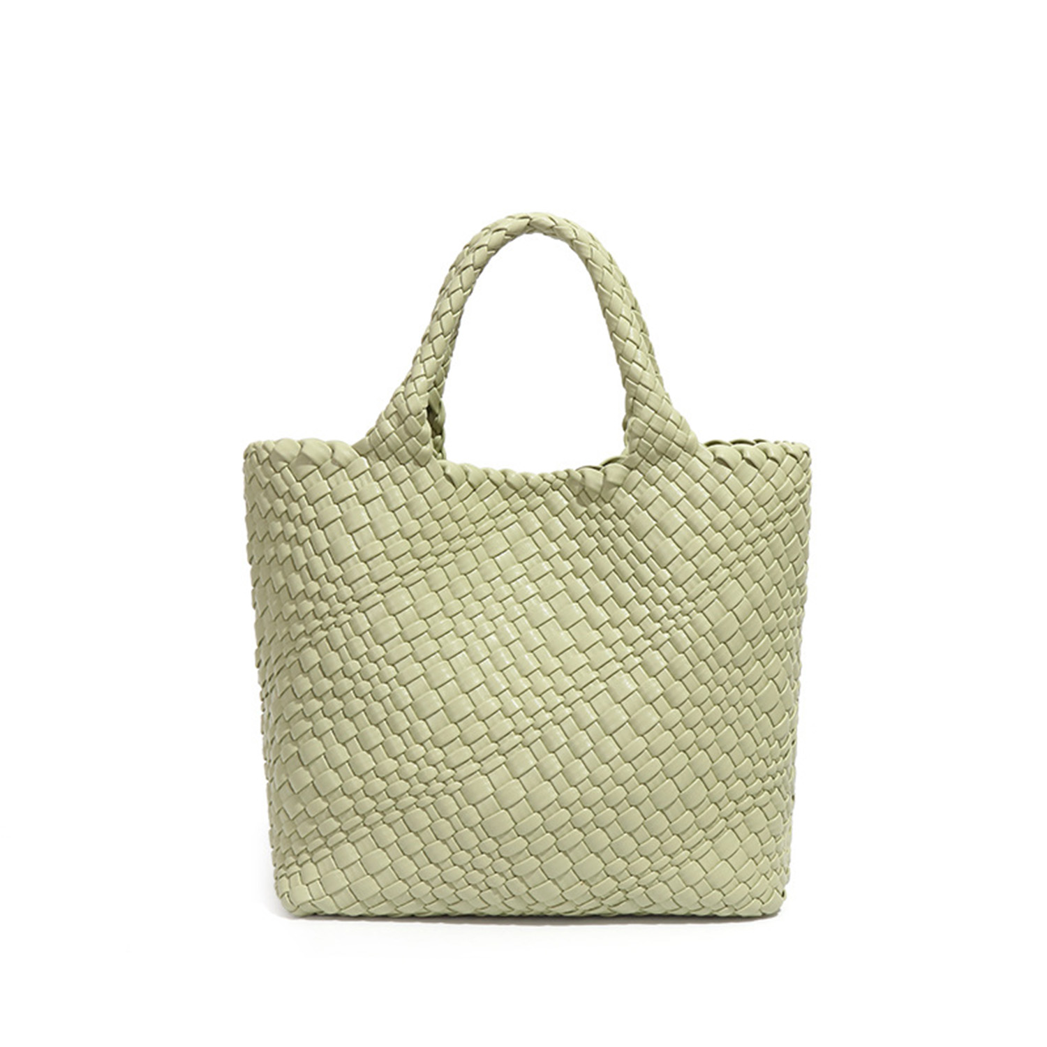 Interwoven Leather Tote