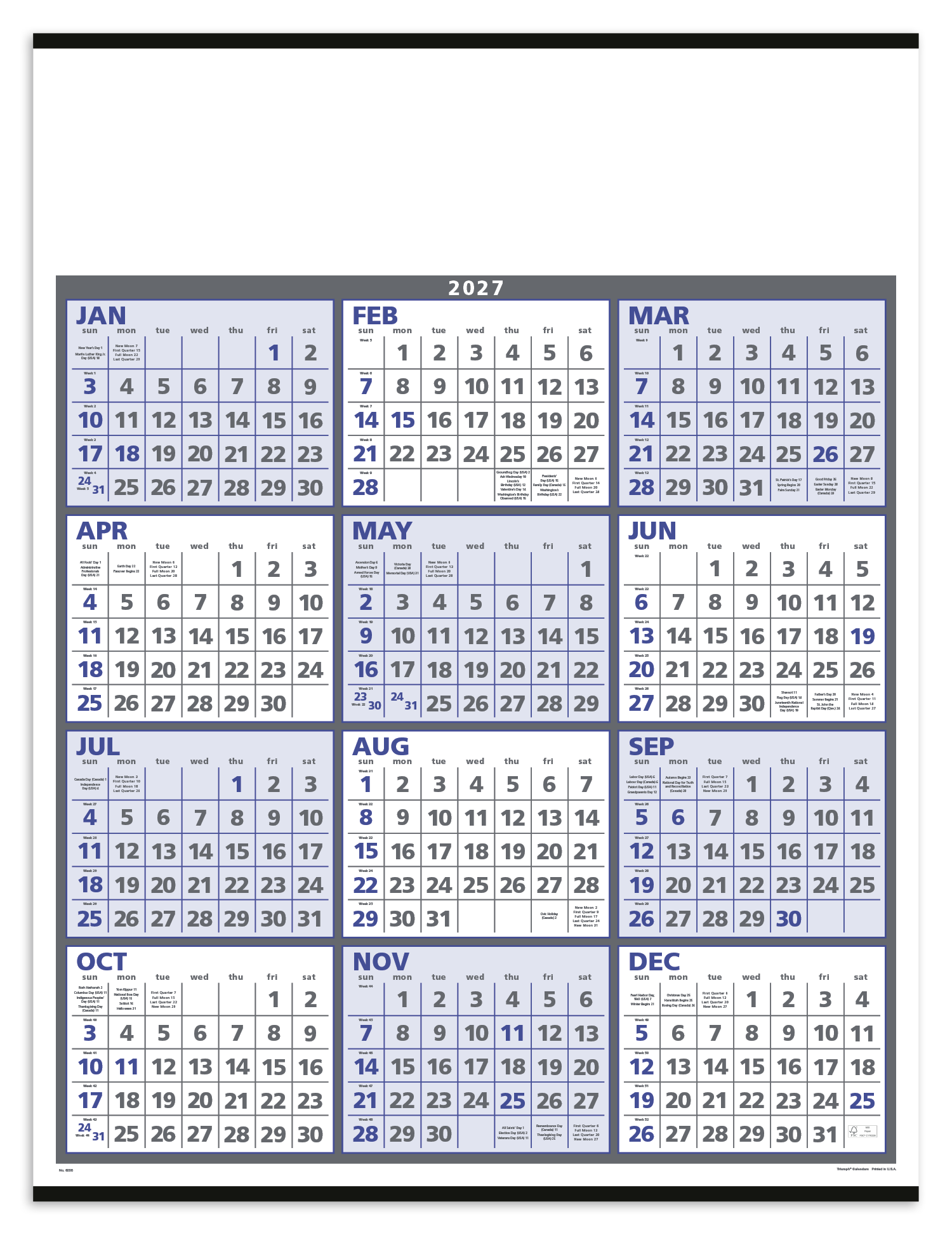 Triumph Calendars Span-A-Year Calendar