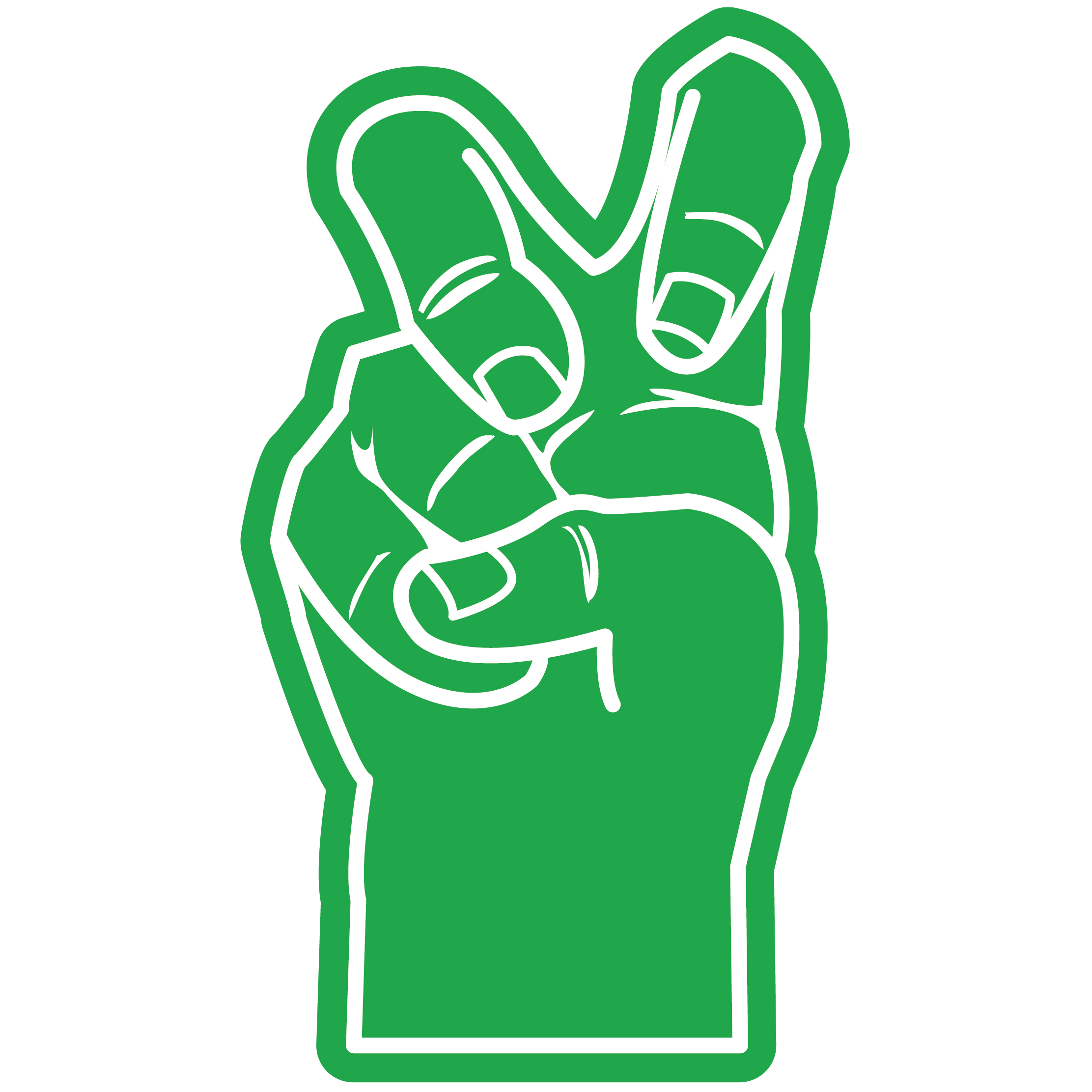 Bent Finger Frog Hand 75