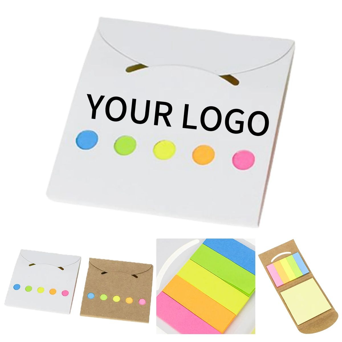 Eco Friendly Kraft Sticky Notebook for Office and School
