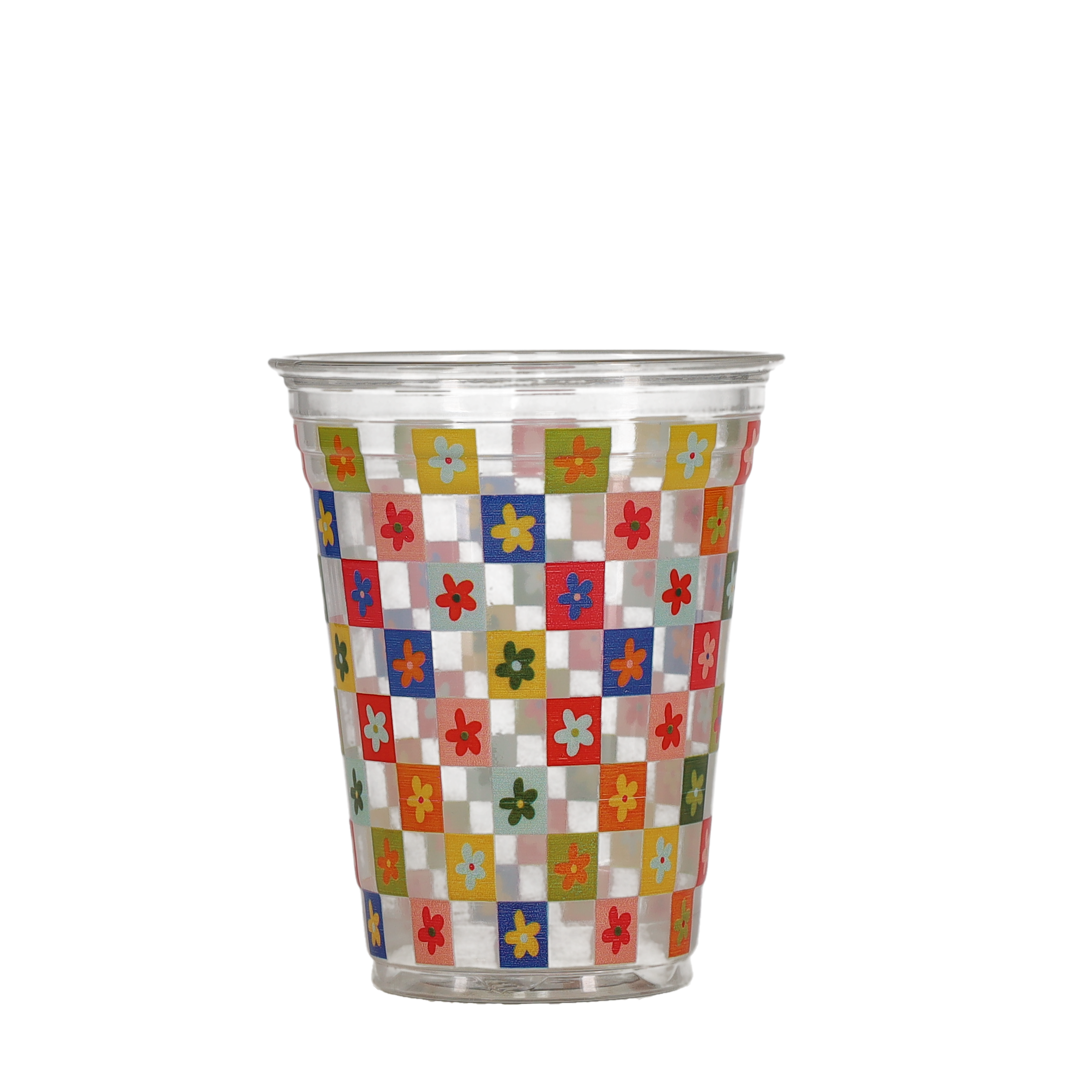 16/18 oz Soft Sided Plastic Cup Clear Digital Print 6