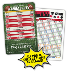 Laminated Wallet Card - 3.5x2.25 Football Schedules - 14 pt.