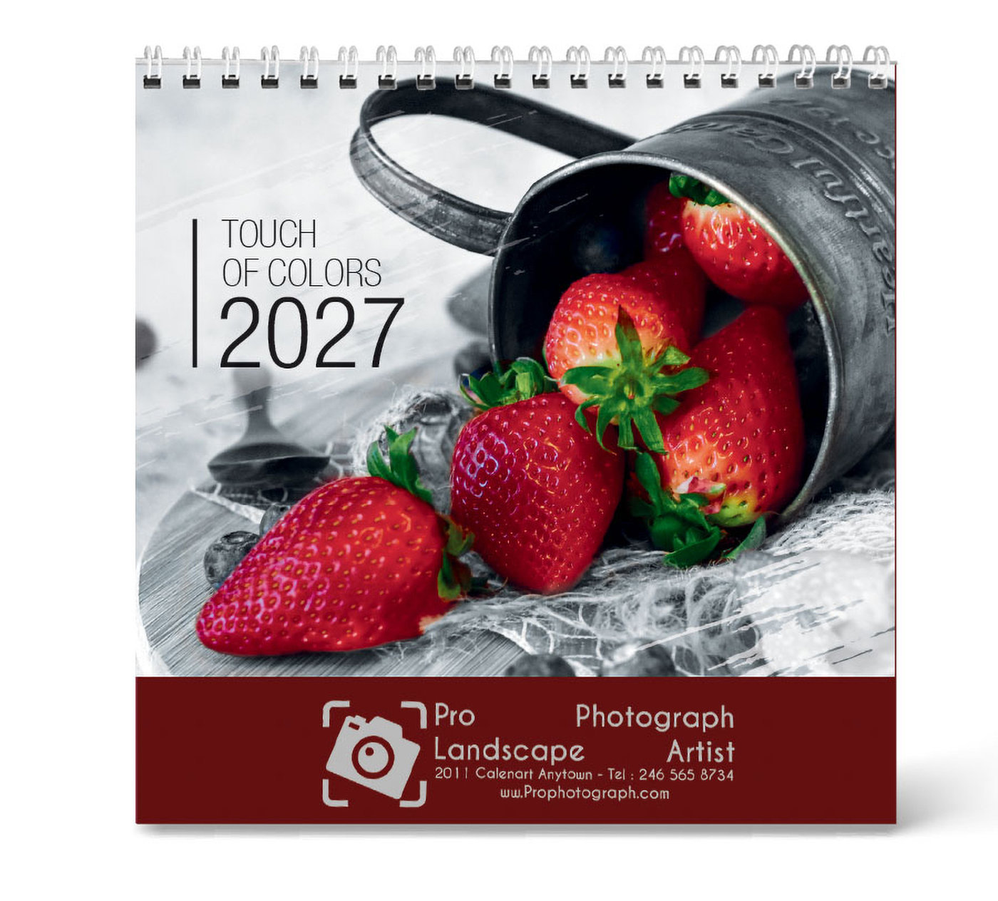 PCA 3795 Touch Of Color Desk Calendar