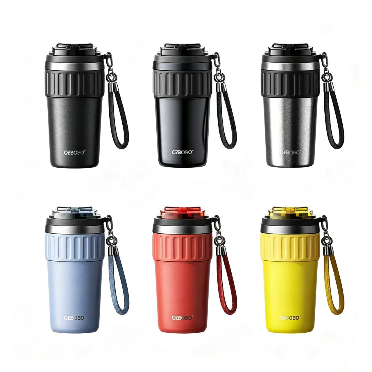 21oz Insulated Dualsip Stainless Steel Coffee Mug&Tumbler With Cord Handle For Car&Travel&Office