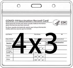 CDC Vaccination Card Protector 4 X 3 Inches