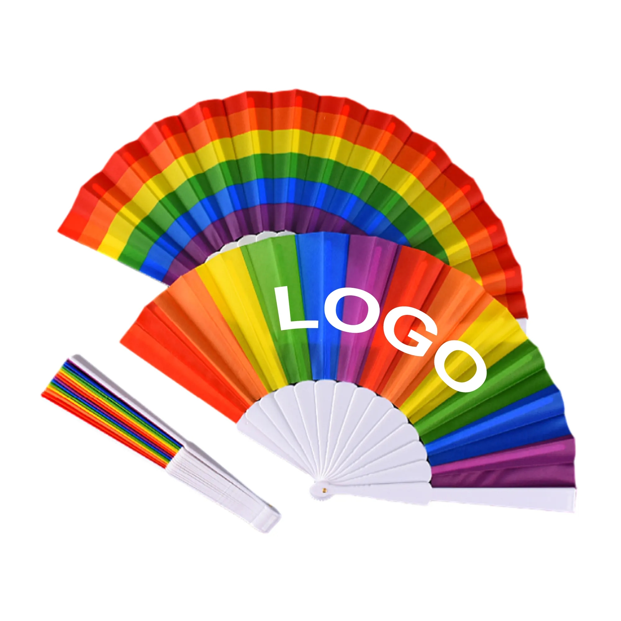 Rainbow Folding Fan 3