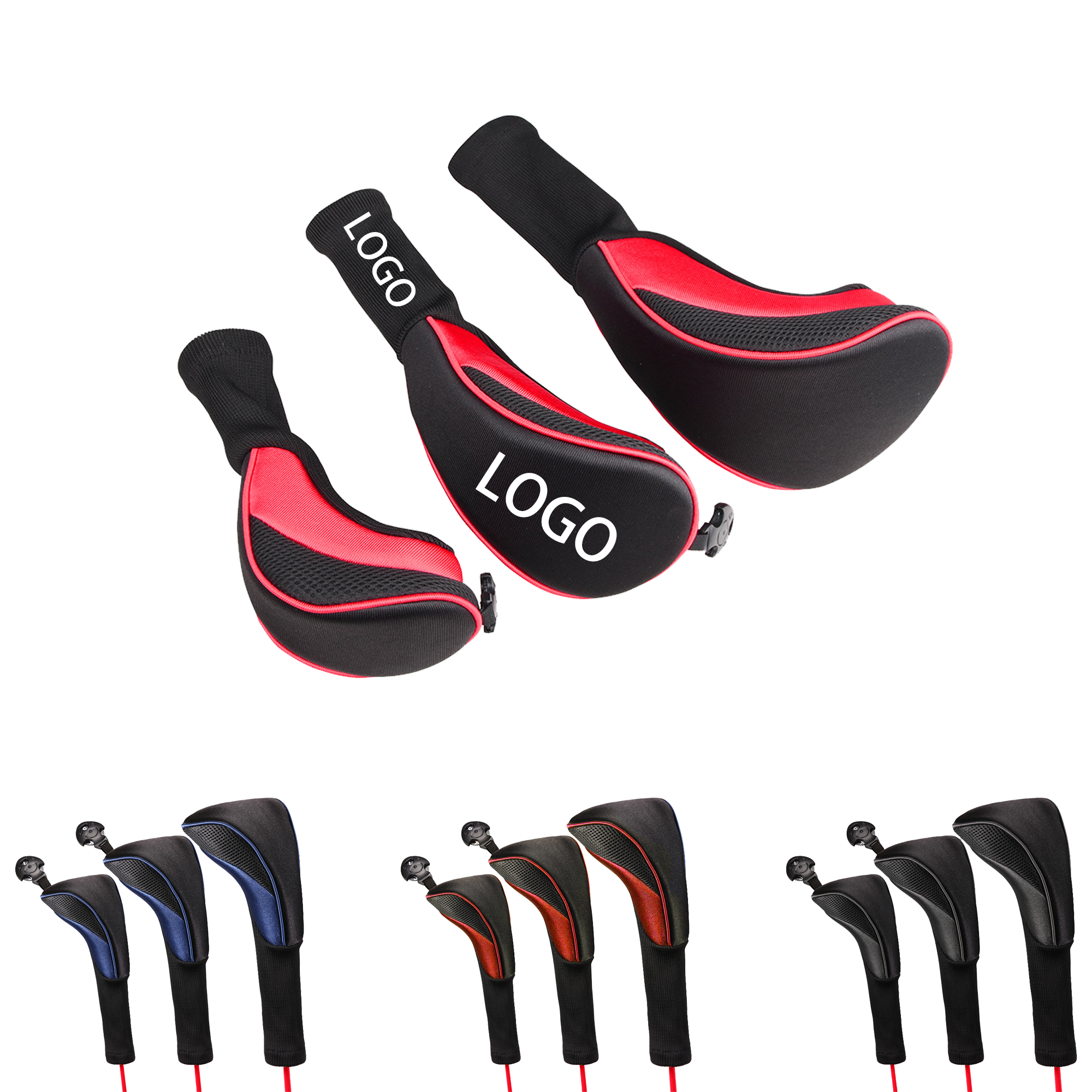 Golf Wood Headcover 3-Piece Set 2