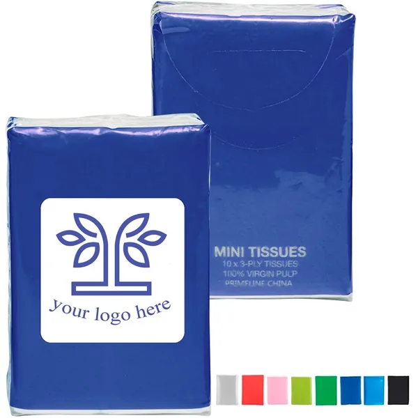 Pocket Tissues for client welcome kits