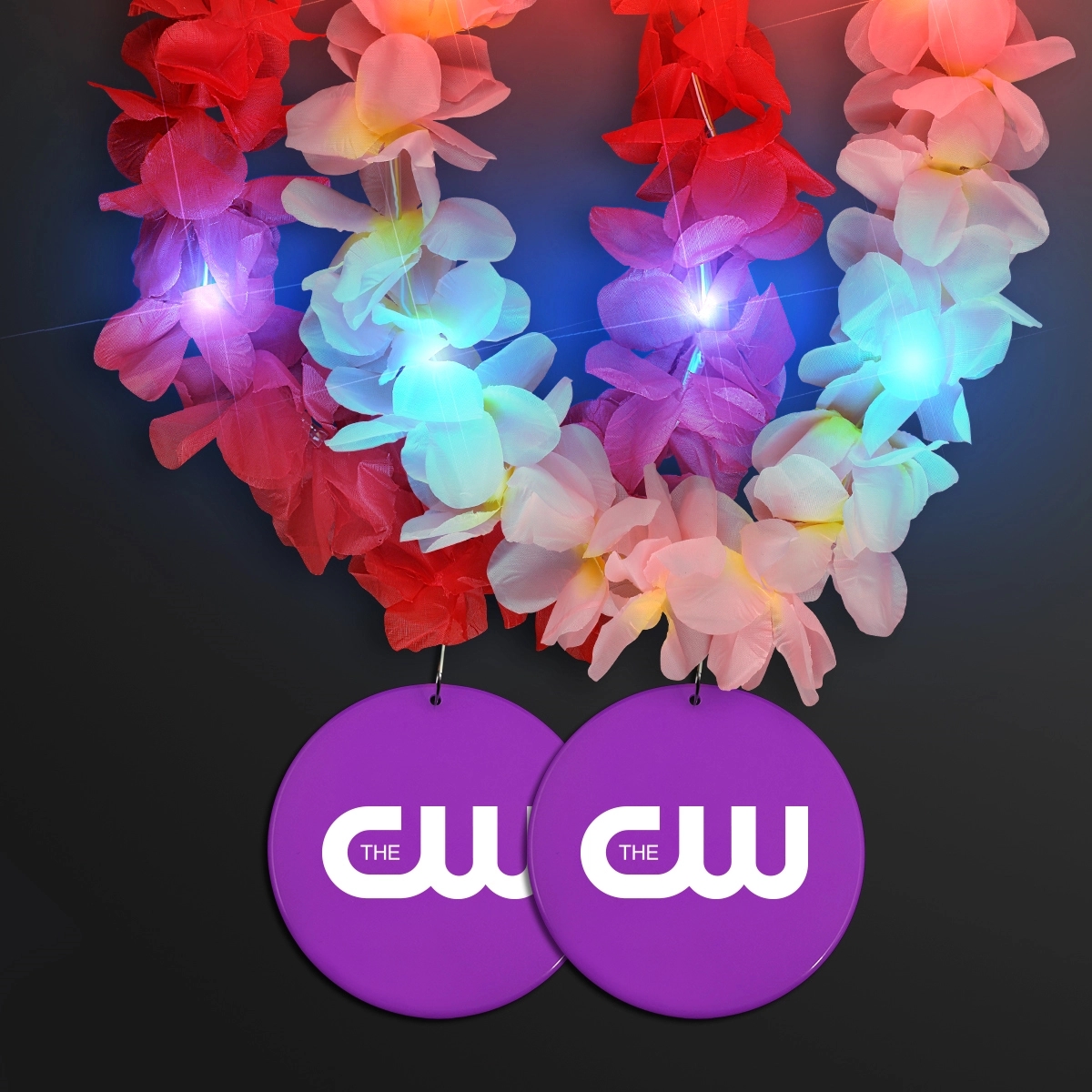 Light Up Hawaiian Leis with Custom Circle Medallion 84