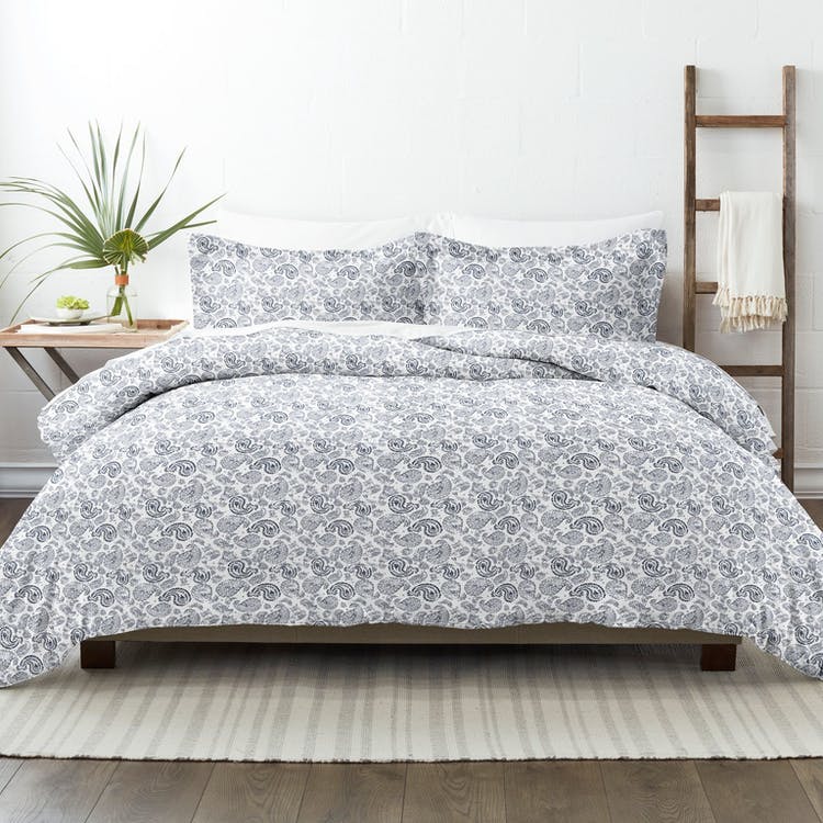 Twin Duvet Cover Sets - Paisley Print Navy 2 Piece 3