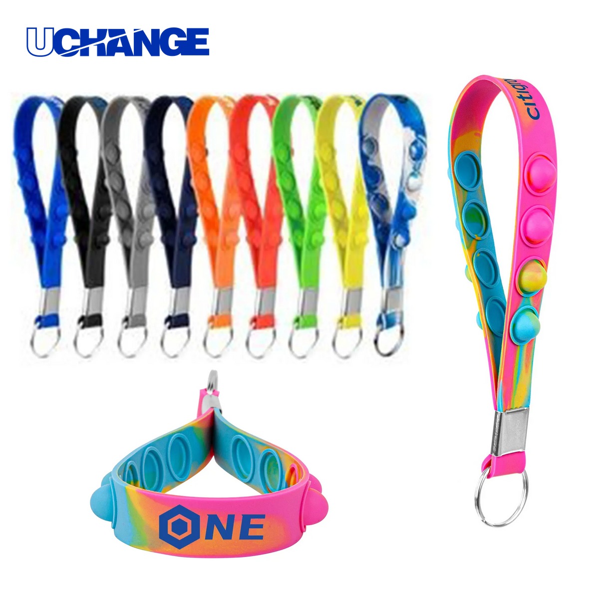 Popper Stress Reliever Keychain