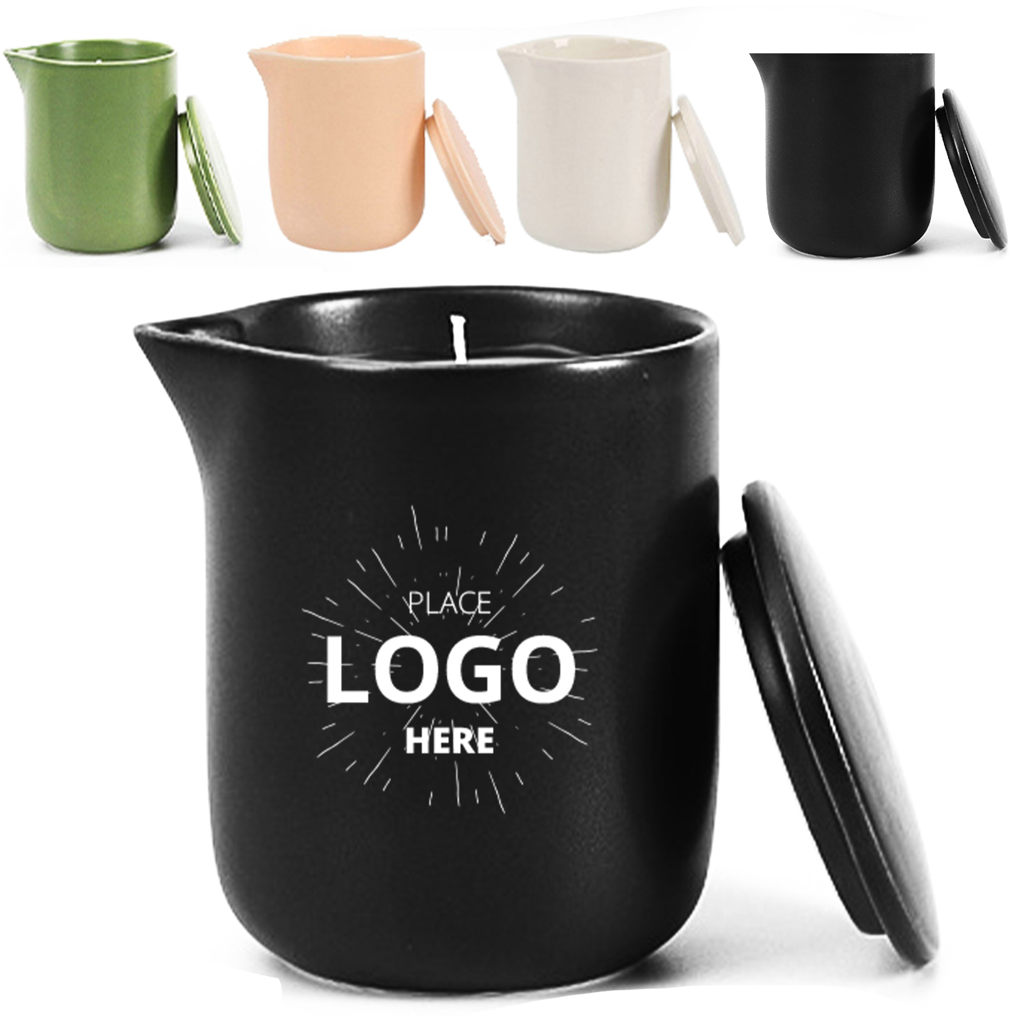 Matte Ceramic Candle Container