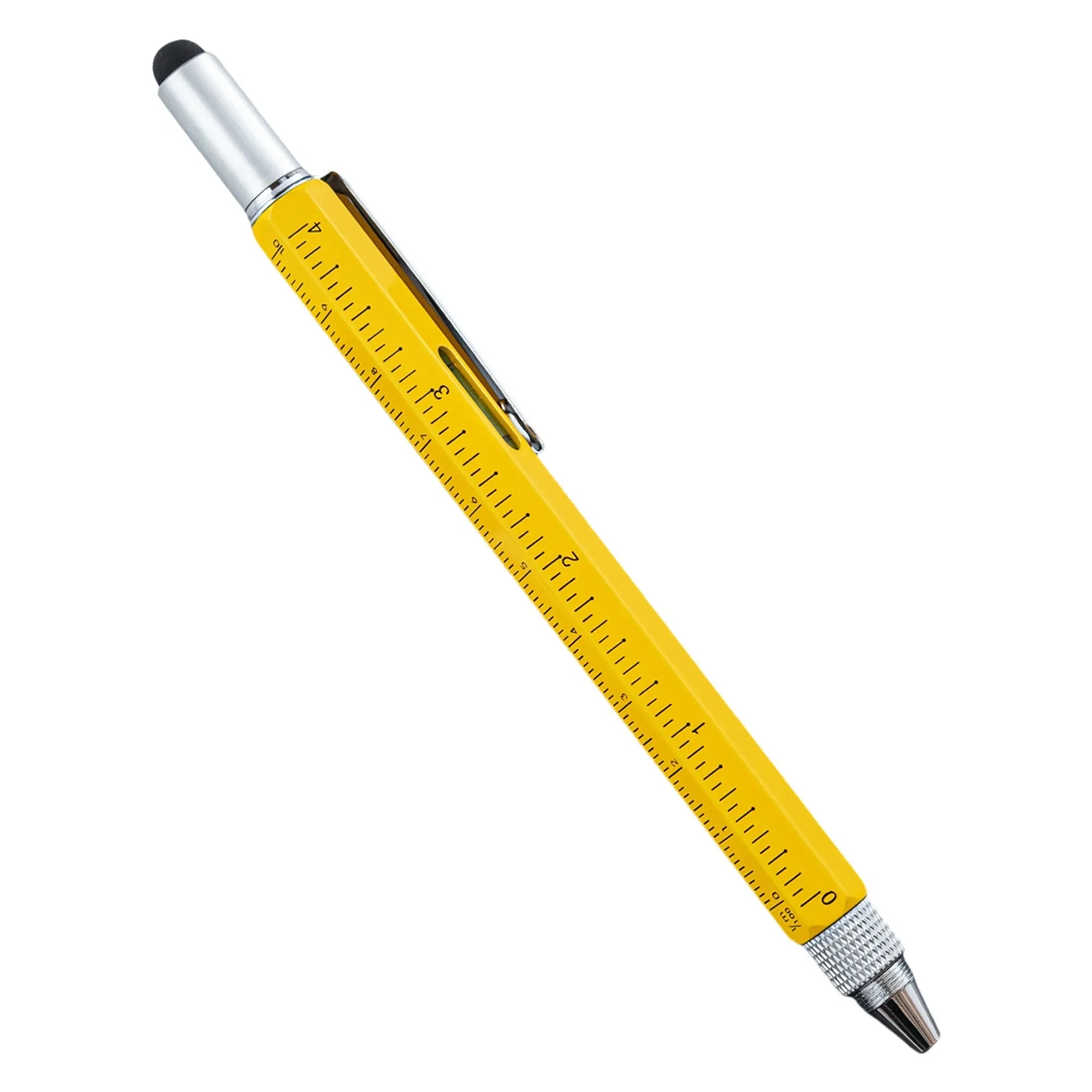 Metal 6 in 1 Multitool Stylus Ruler Ballpoint Pen 46