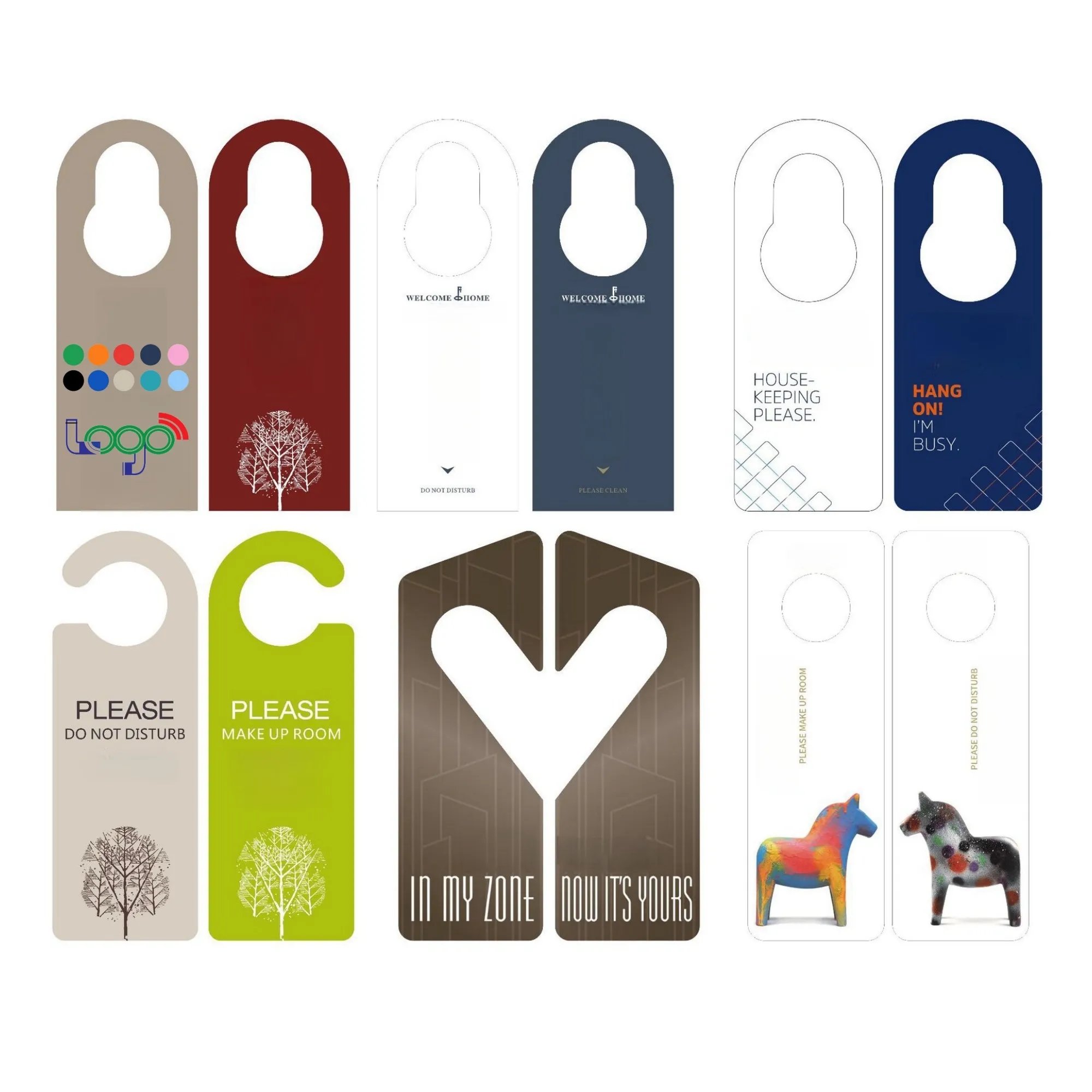 Hotel Listing PVC Do Not Disturb Door Card Hanger